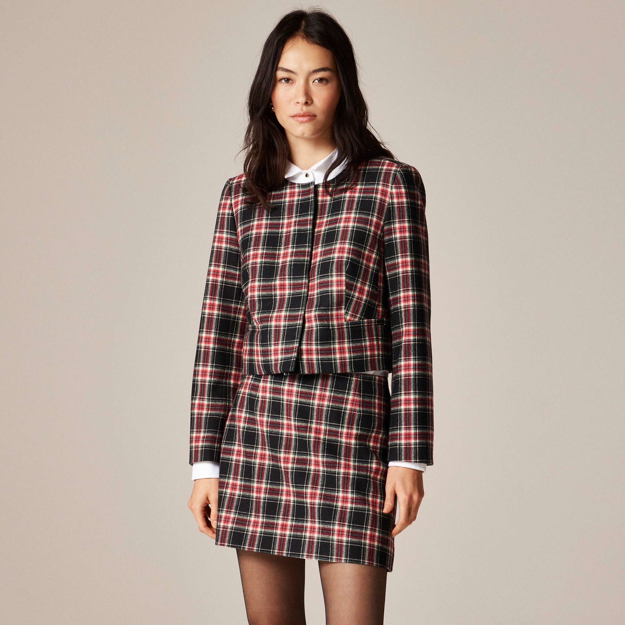 Bridgette lady jacket in Stewart tartan