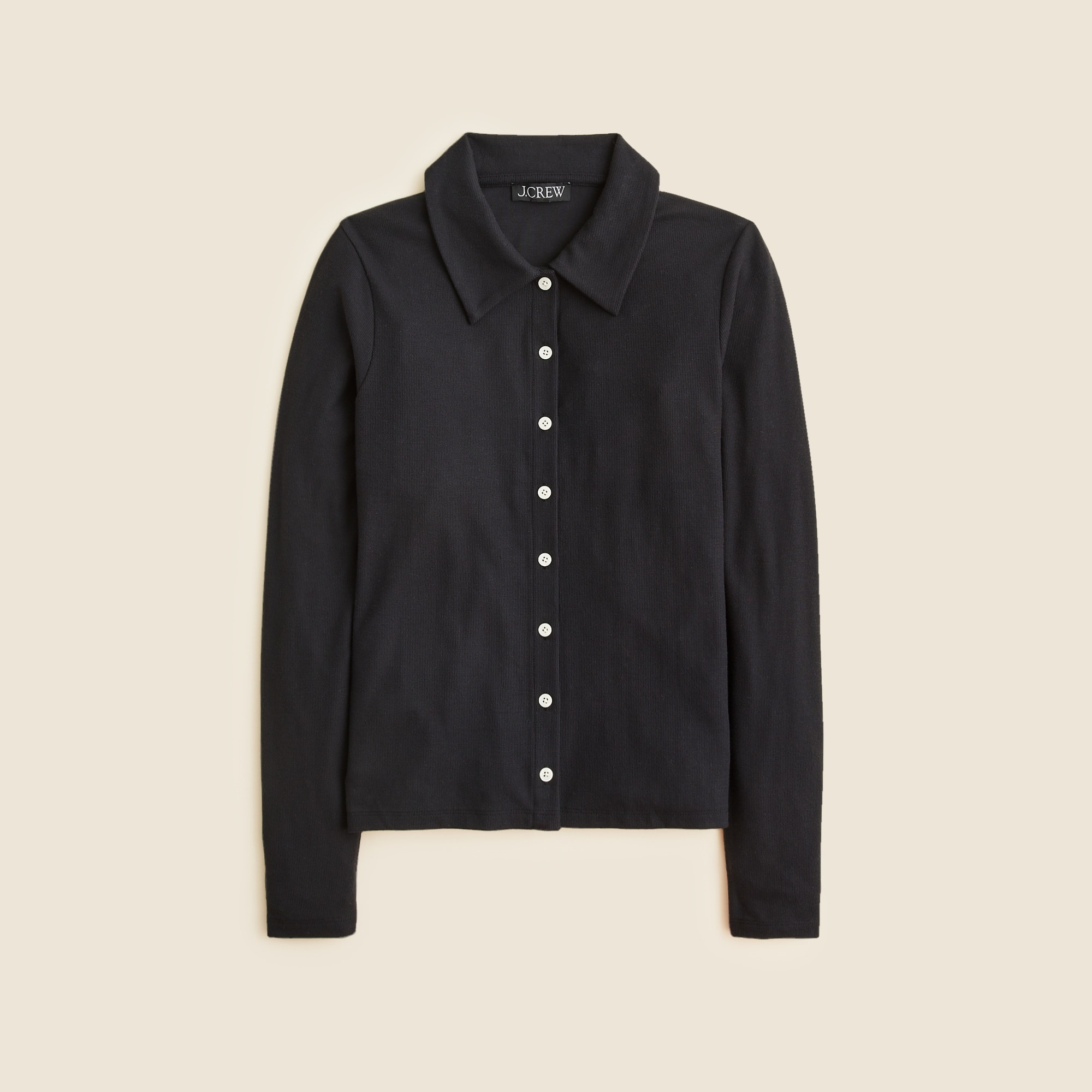 Perfect rib scoopneck T-shirt with embellishments