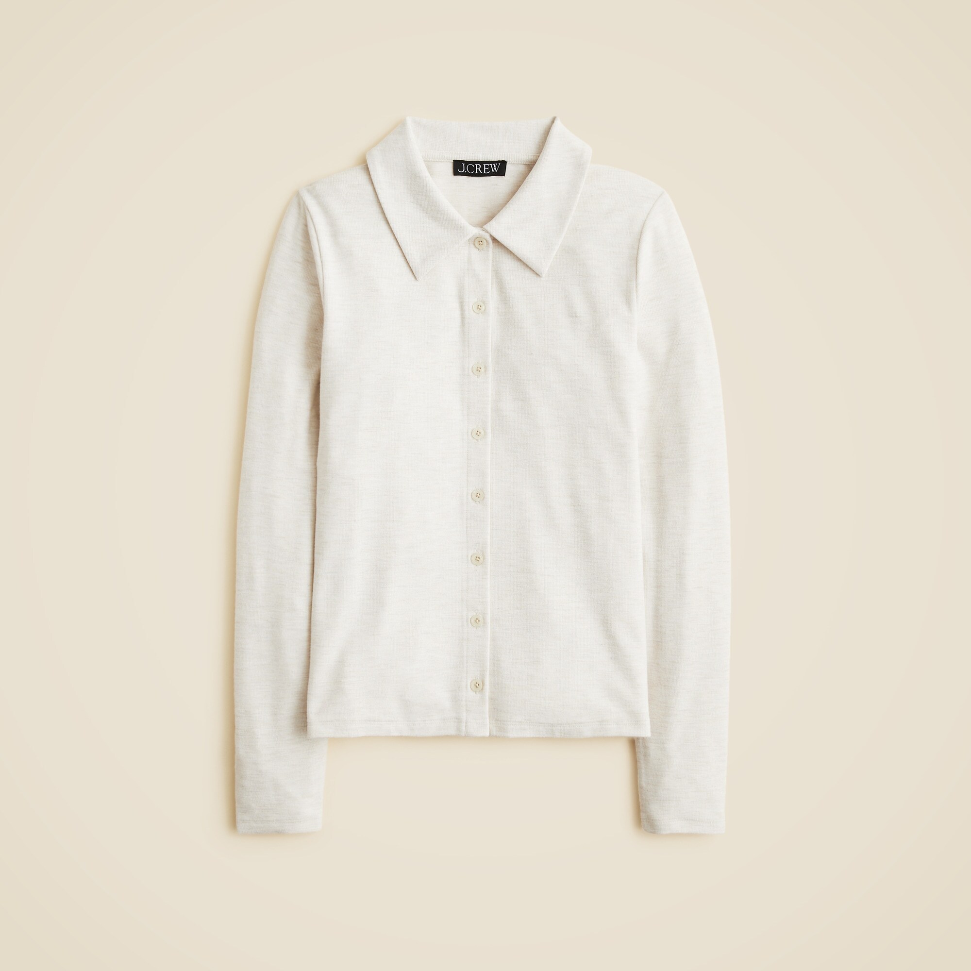  Soft rib cardigan top