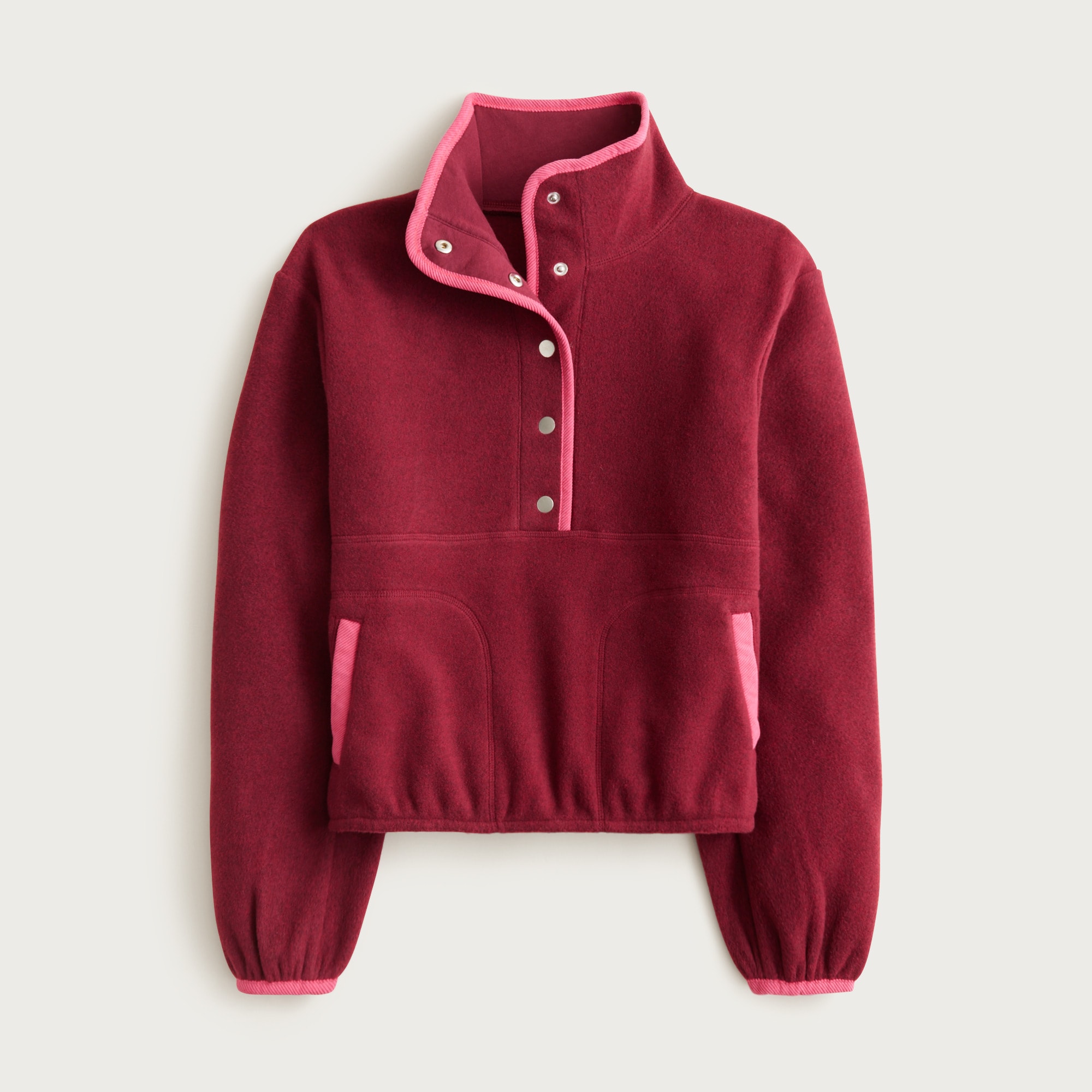 Warm-up fleece pullover