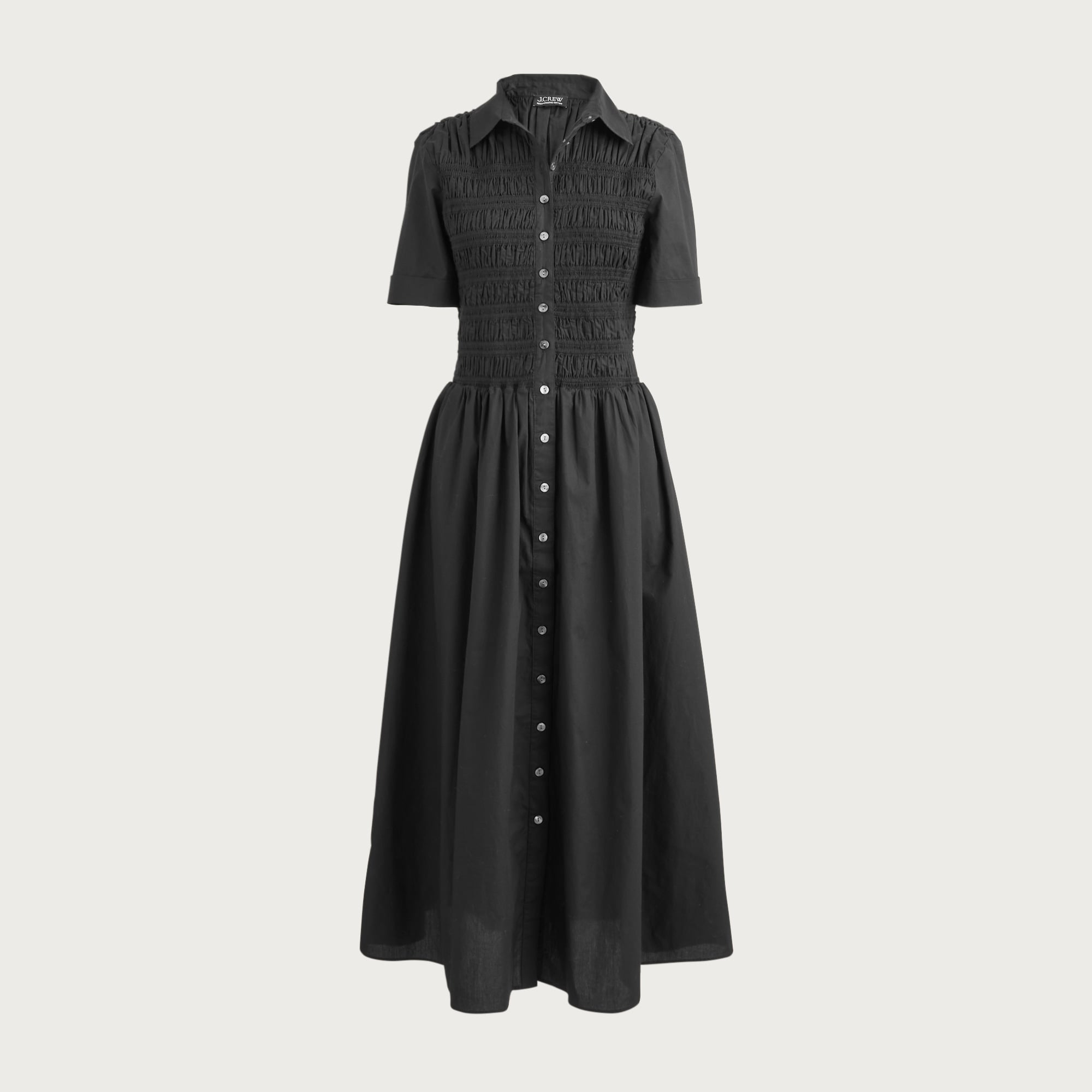 Elsie shirt-dress in cotton poplin from J.Crew - $117.50