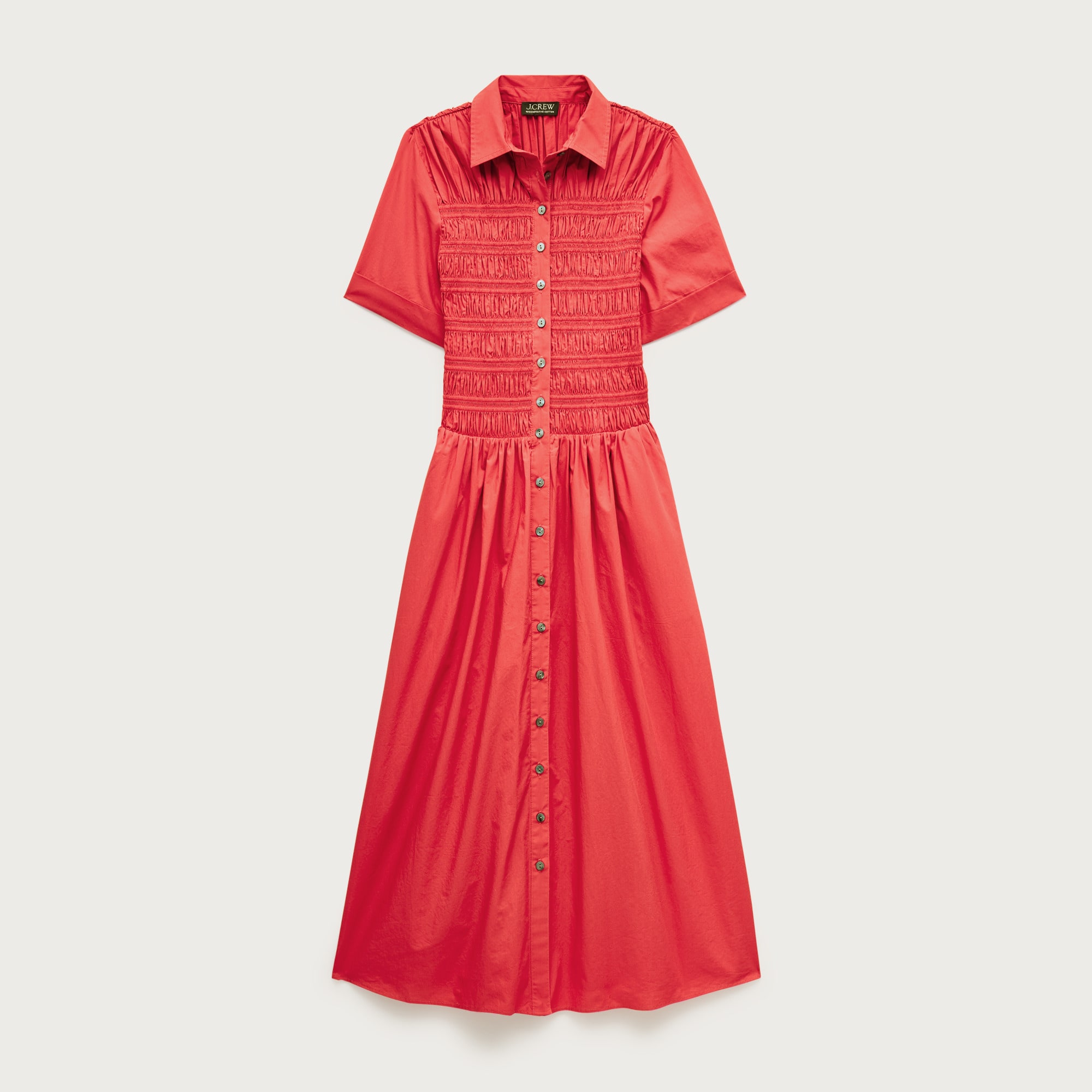  Elsie shirt-dress in cotton poplin