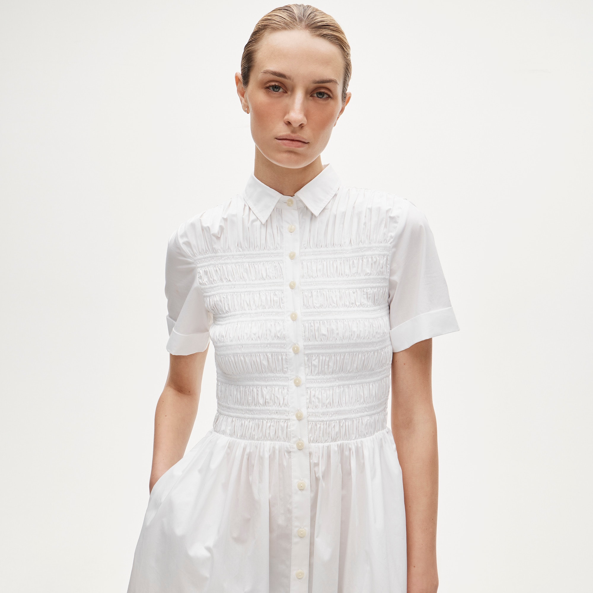 Elsie shirt-dress in cotton poplin - image 3