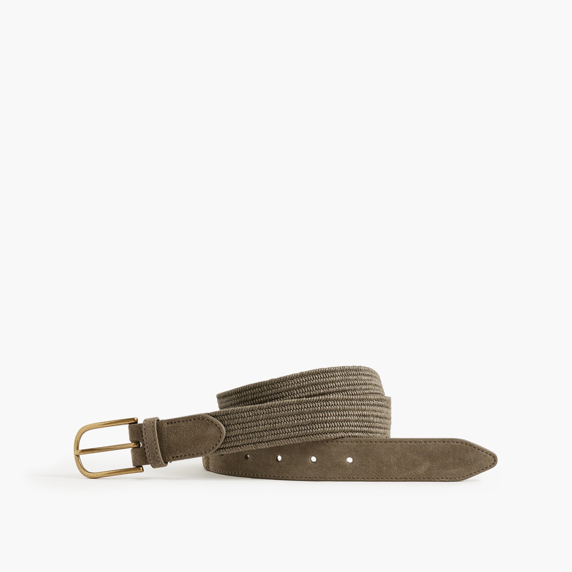Woven braided belt