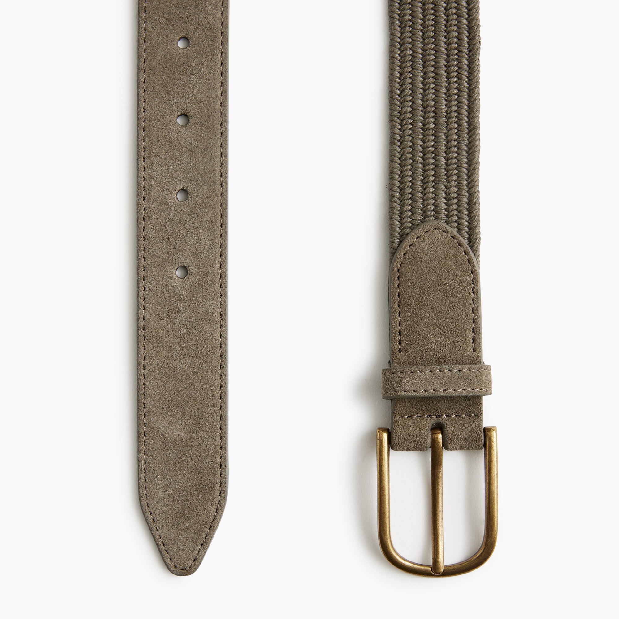 Woven braided belt