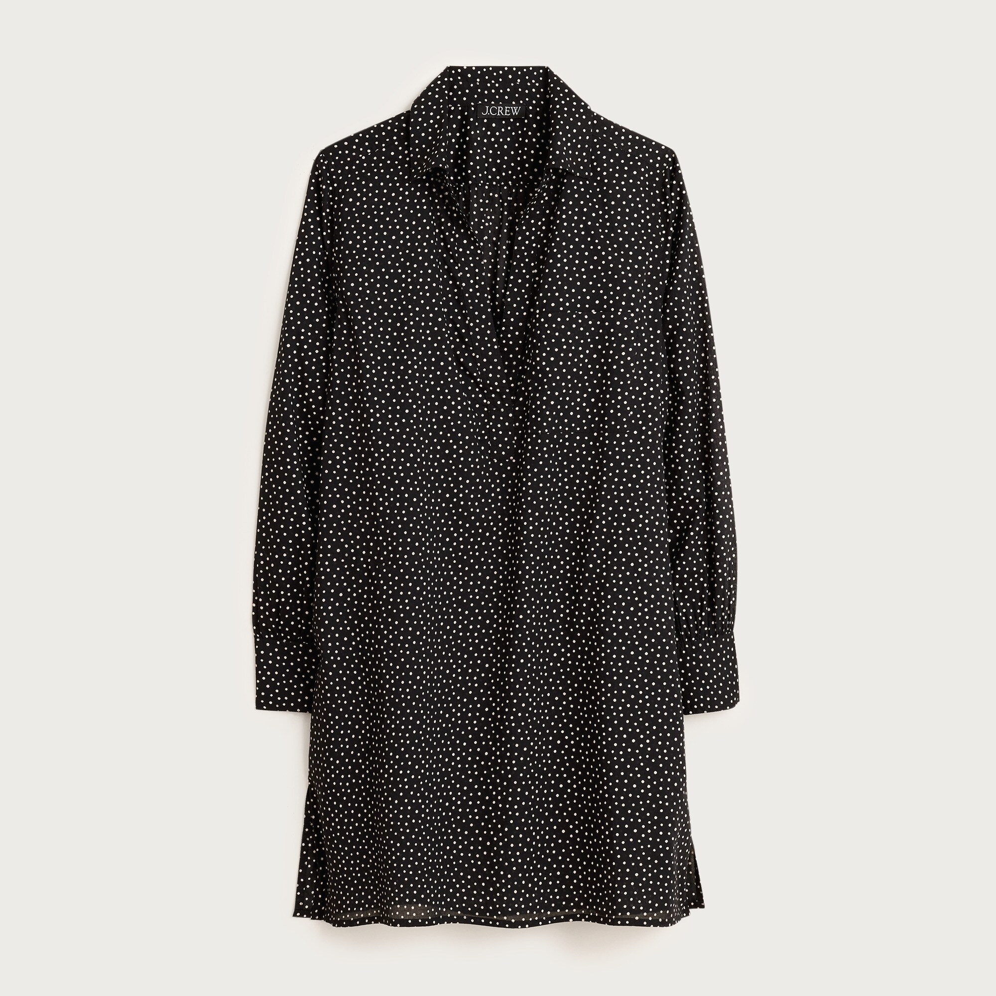  Relaxed-fit shirt-dress in cotton voile