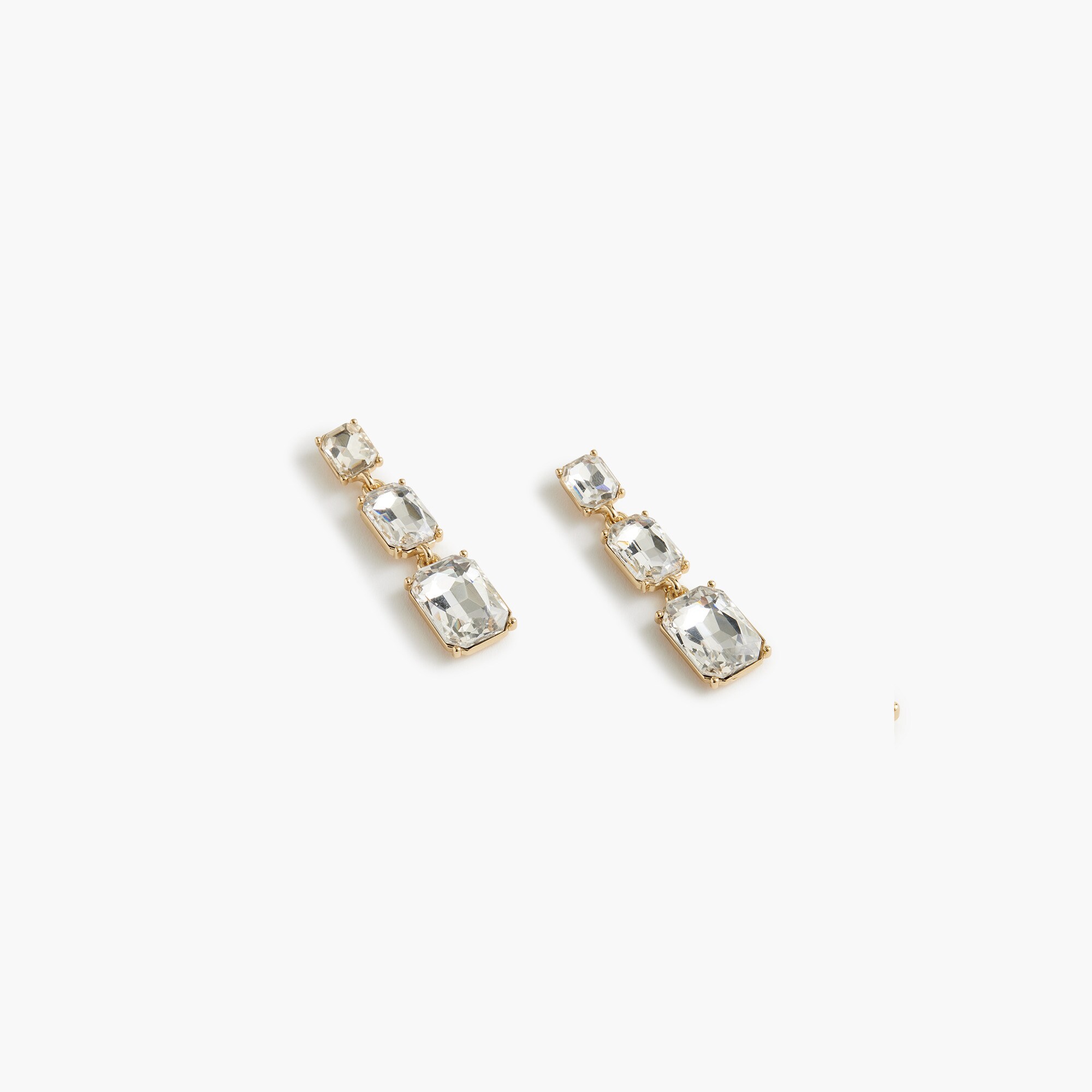 Crystal drop statement earrings