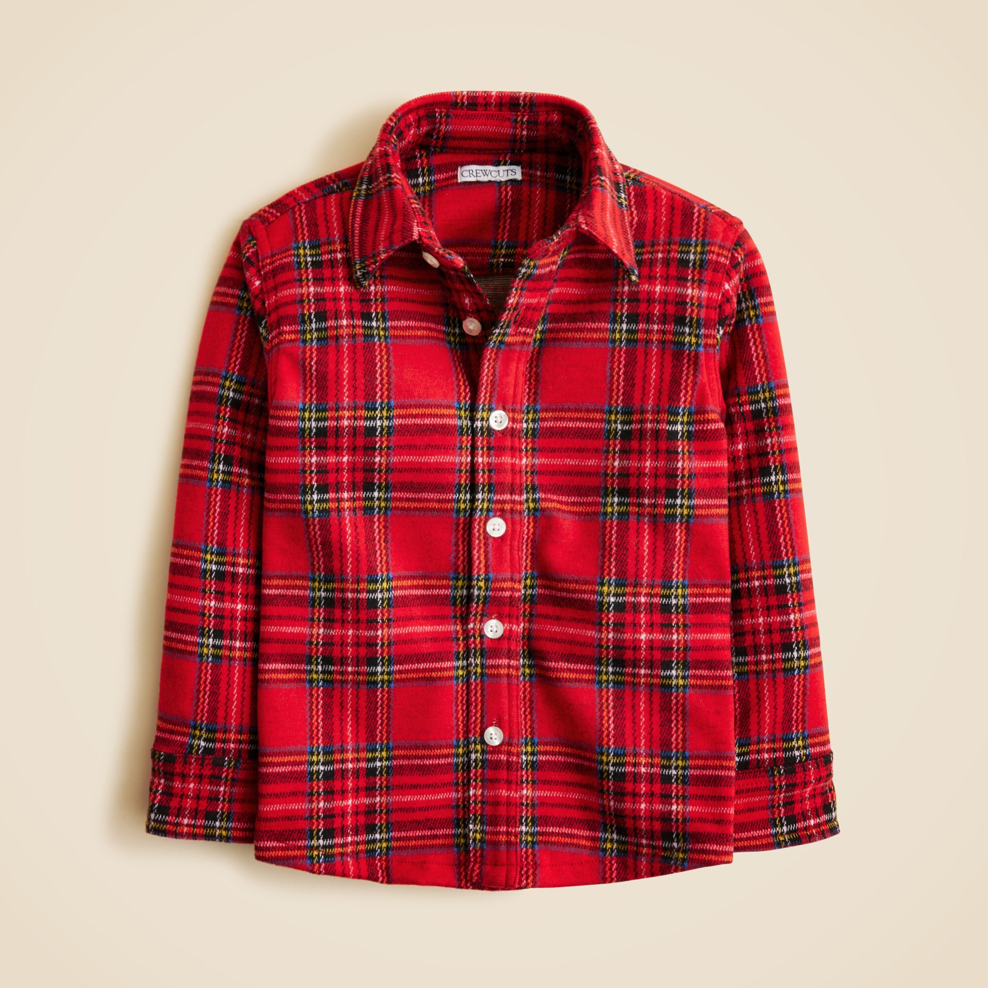  Kids' heavyweight Seaboard soft-knit shirt in Good Tidings plaid