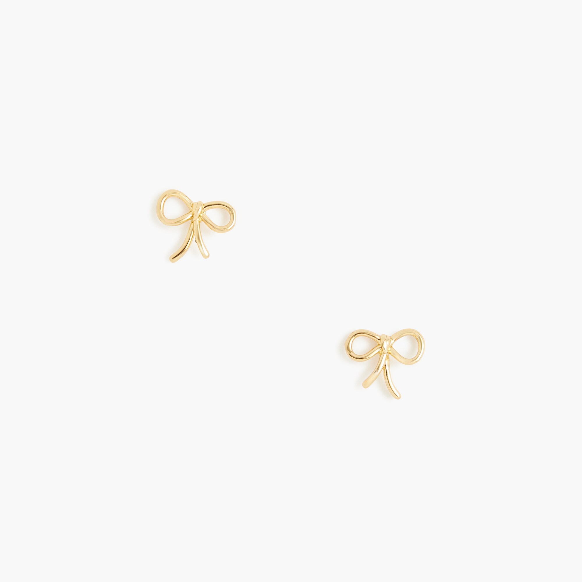 womens Metal bow stud earrings