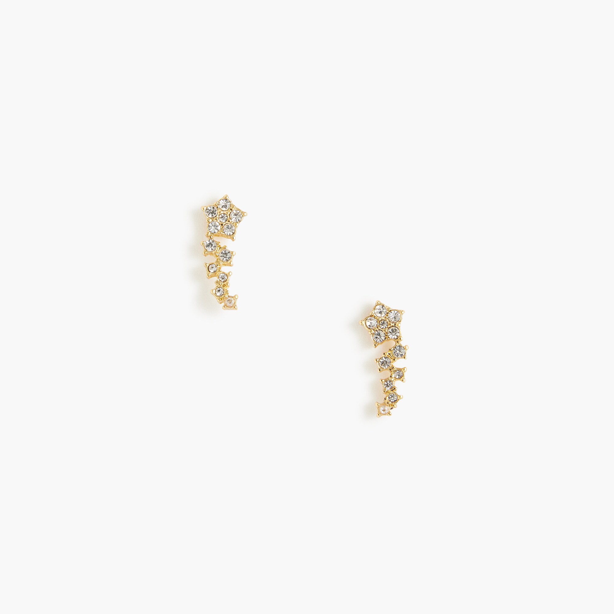 Crystal star stud earrings