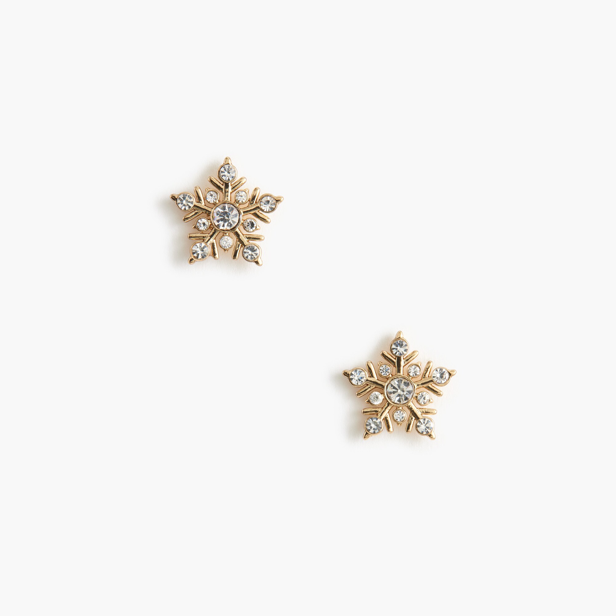 snowflake stud earrings for women