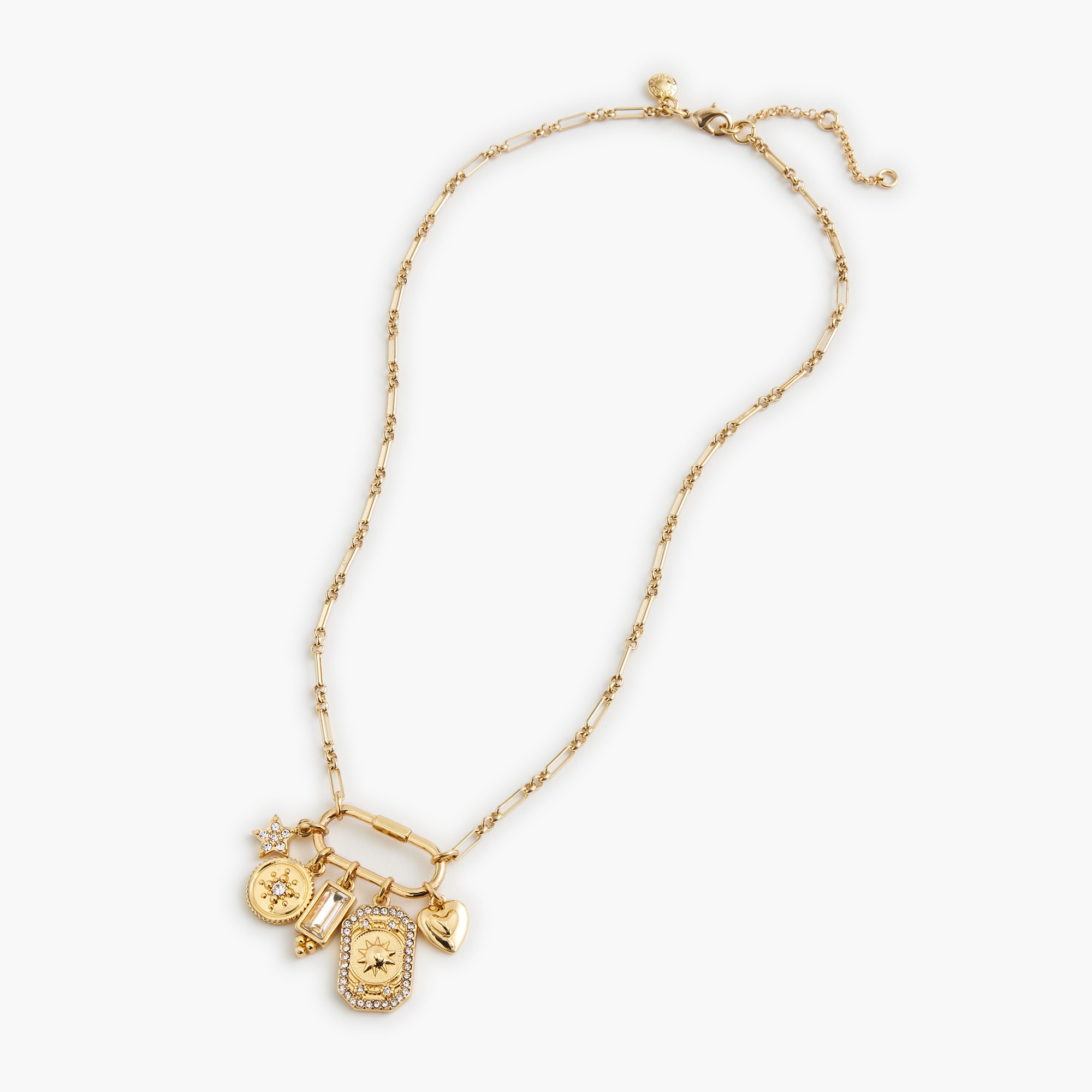 womens Carabiner charm necklace