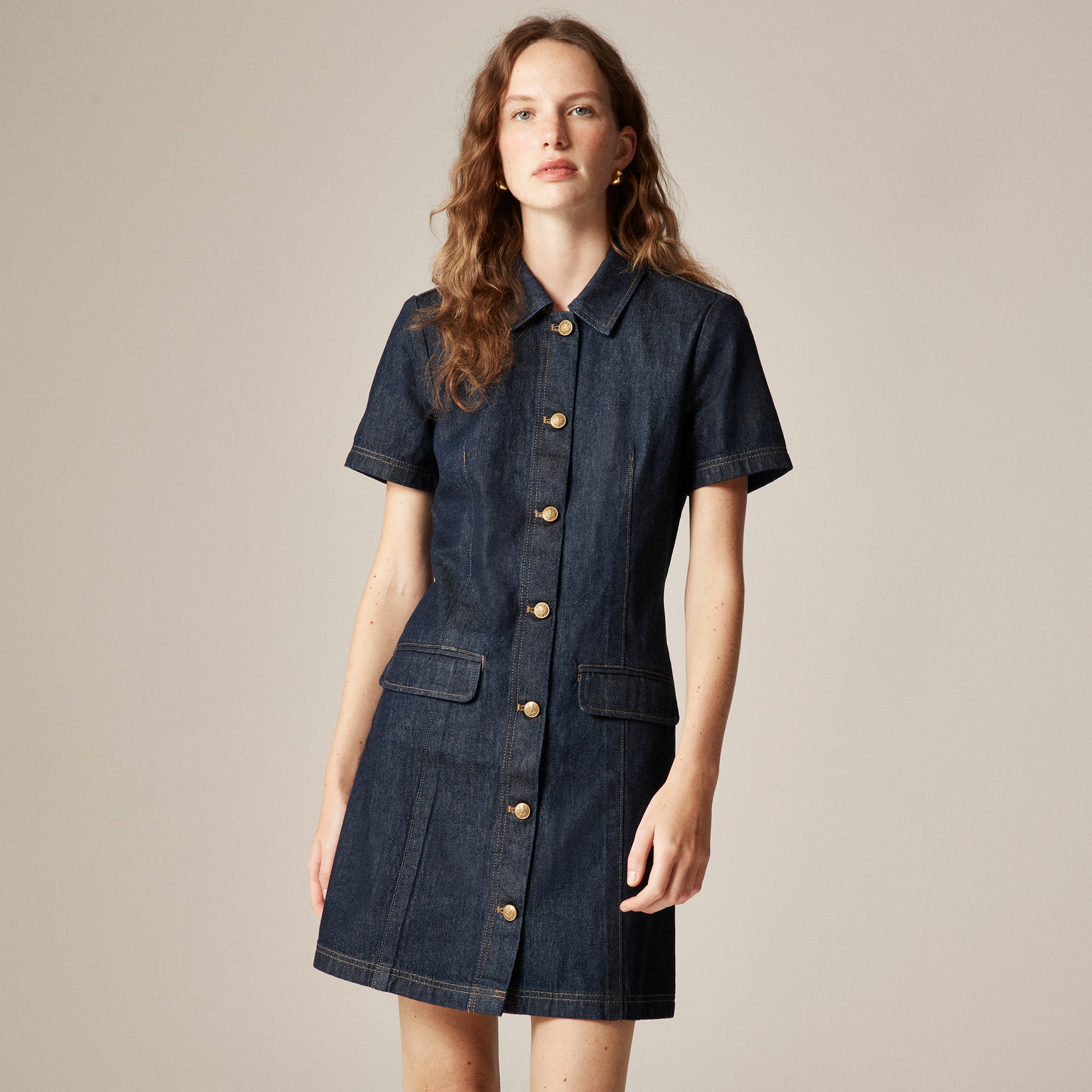 Gwen Cupro-blend Mini Slip Dress In Dot For Women | J.Crew