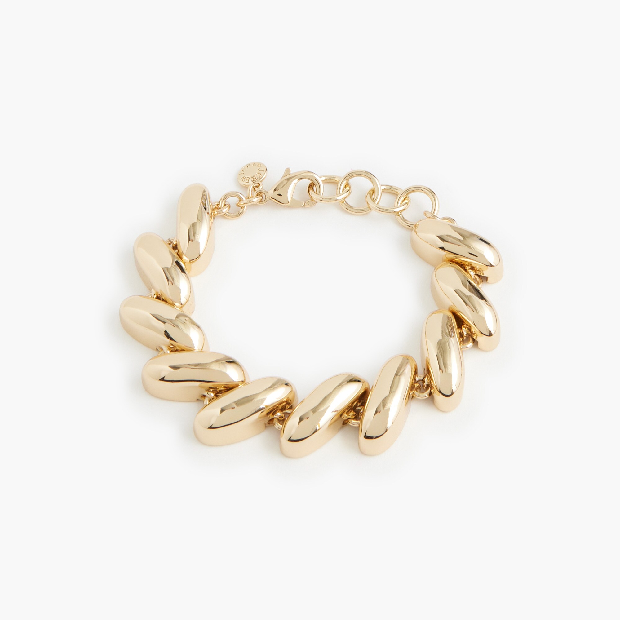 Puffy spiral chain bracelet