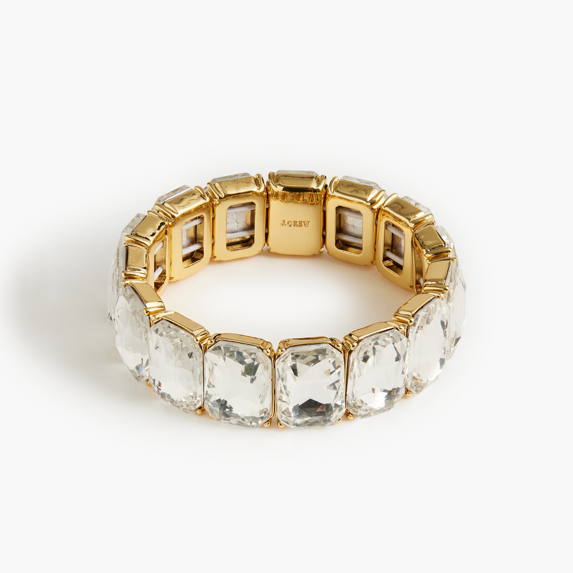 womens Crystal stretch statement bracelet