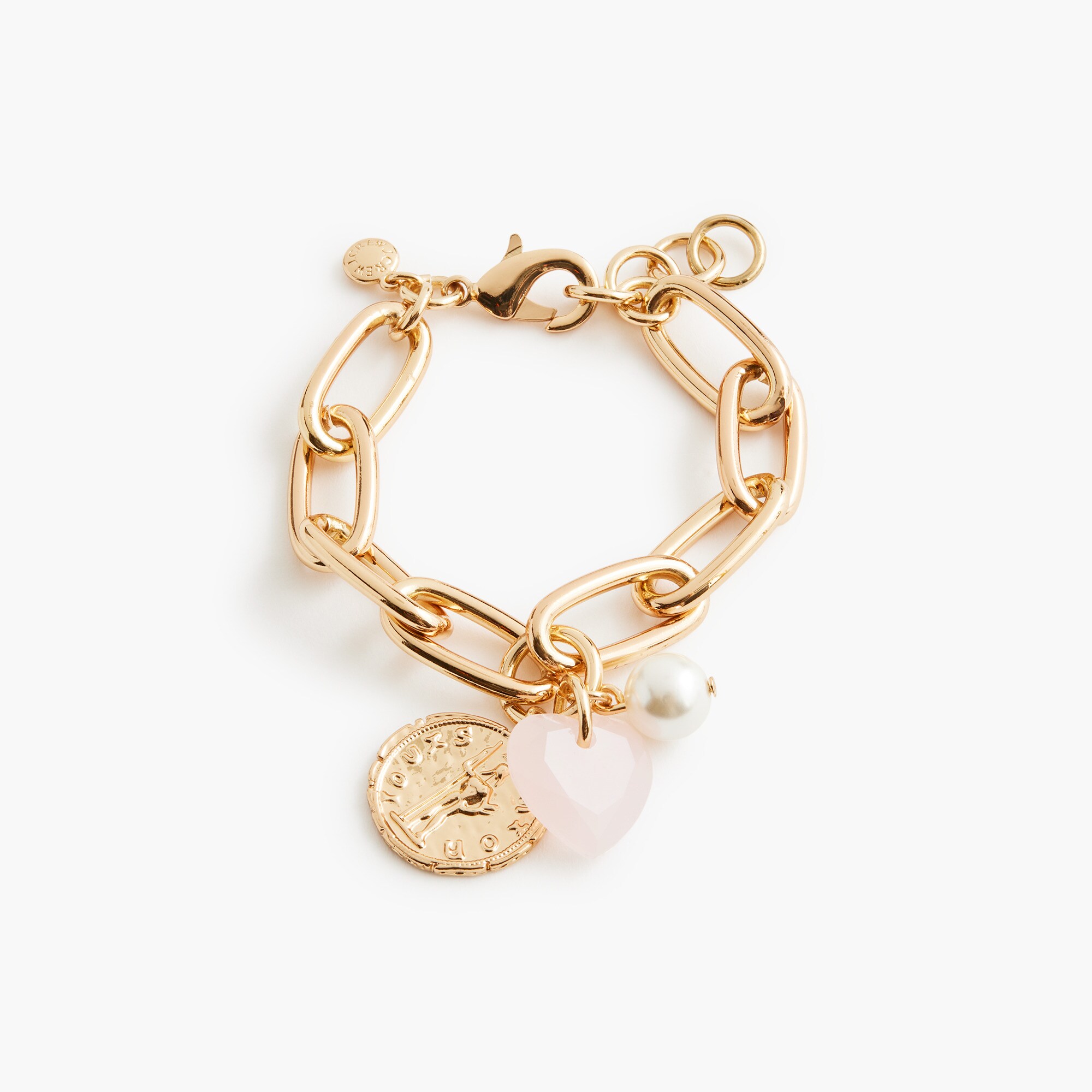  Heart charm bracelet