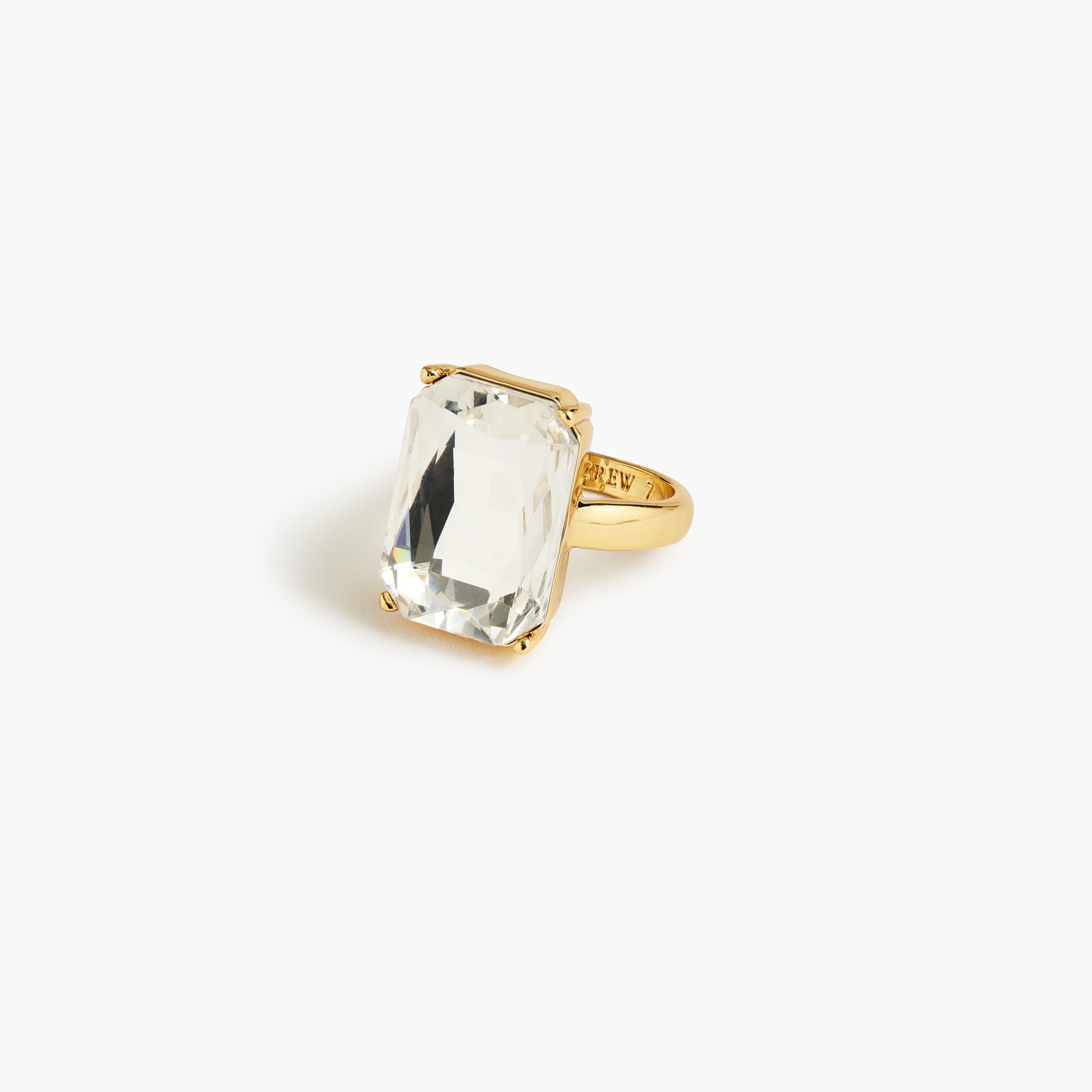  Crystal statement ring