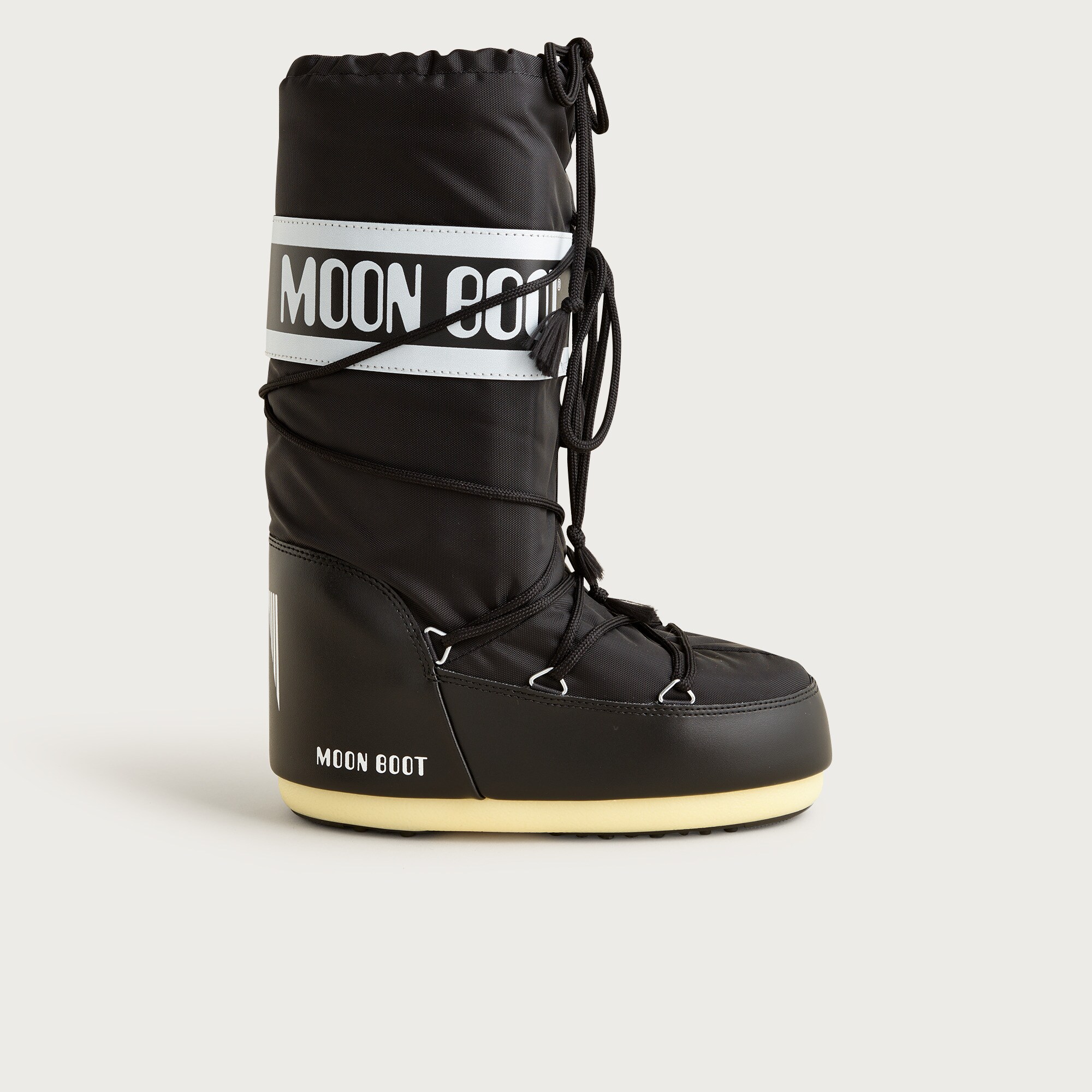 Moon Boot® Women's Icon Black Nylon Boots For Women | J.Crew