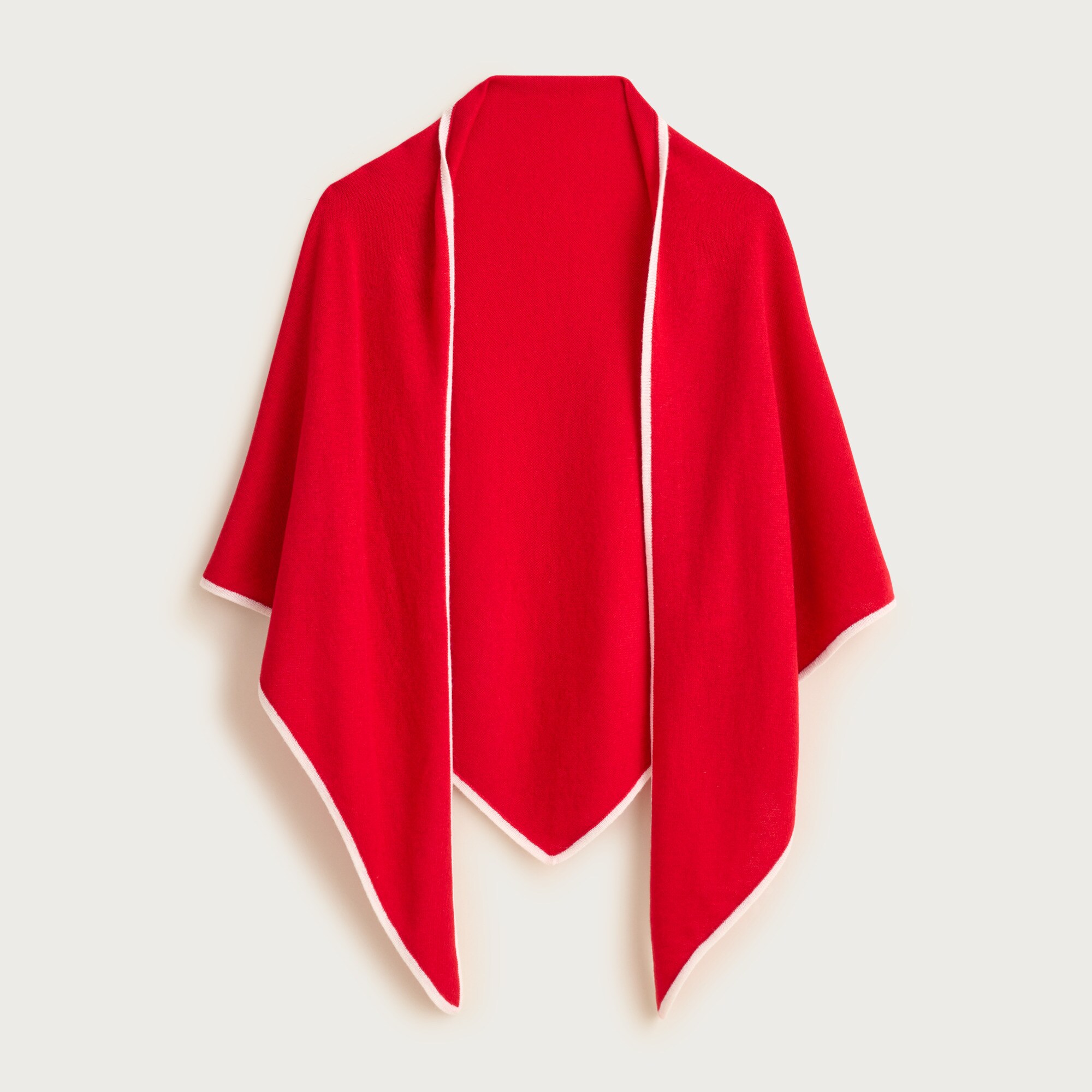 Tipped wool-cashmere blend bandana