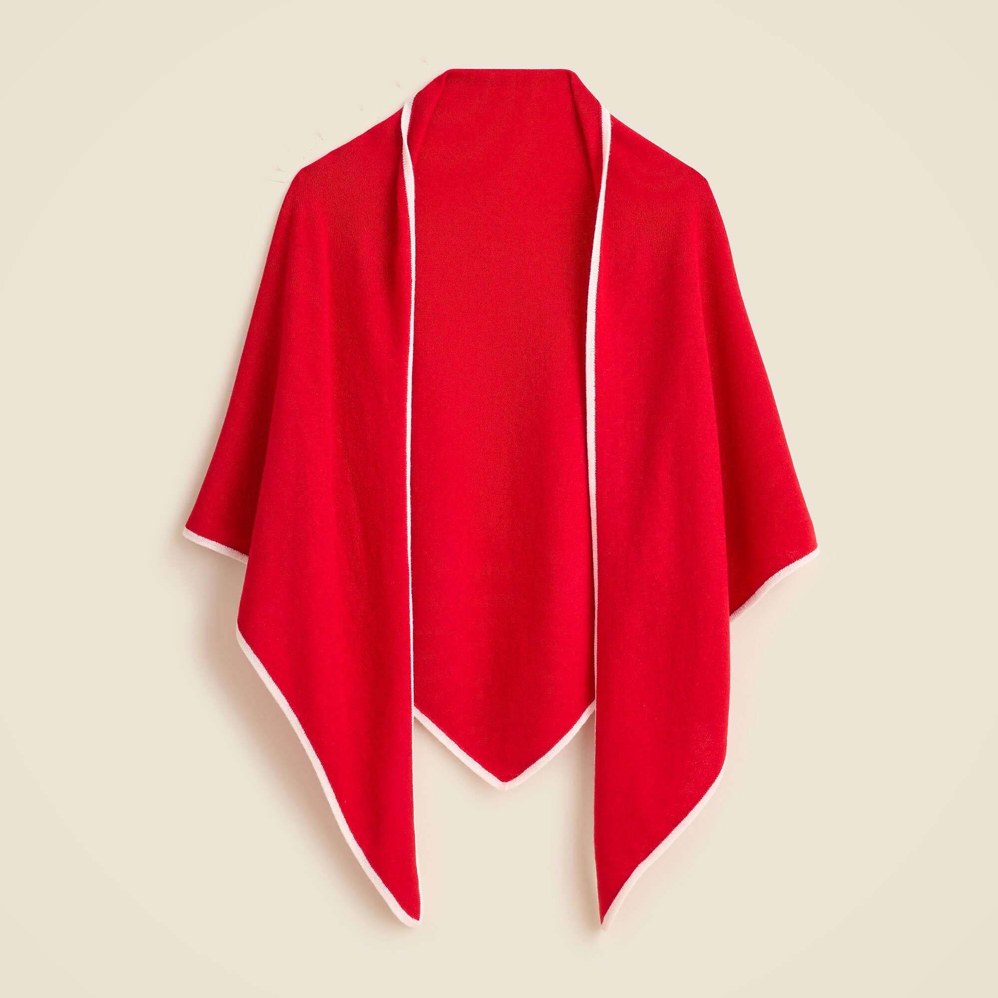 Tipped wool-cashmere blend bandana