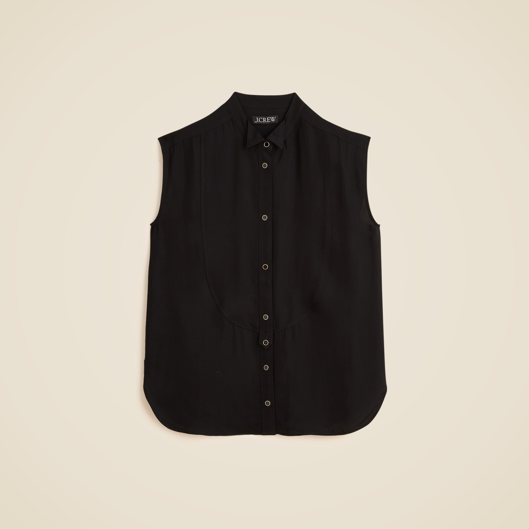 Jules sleeveless tuxedo top