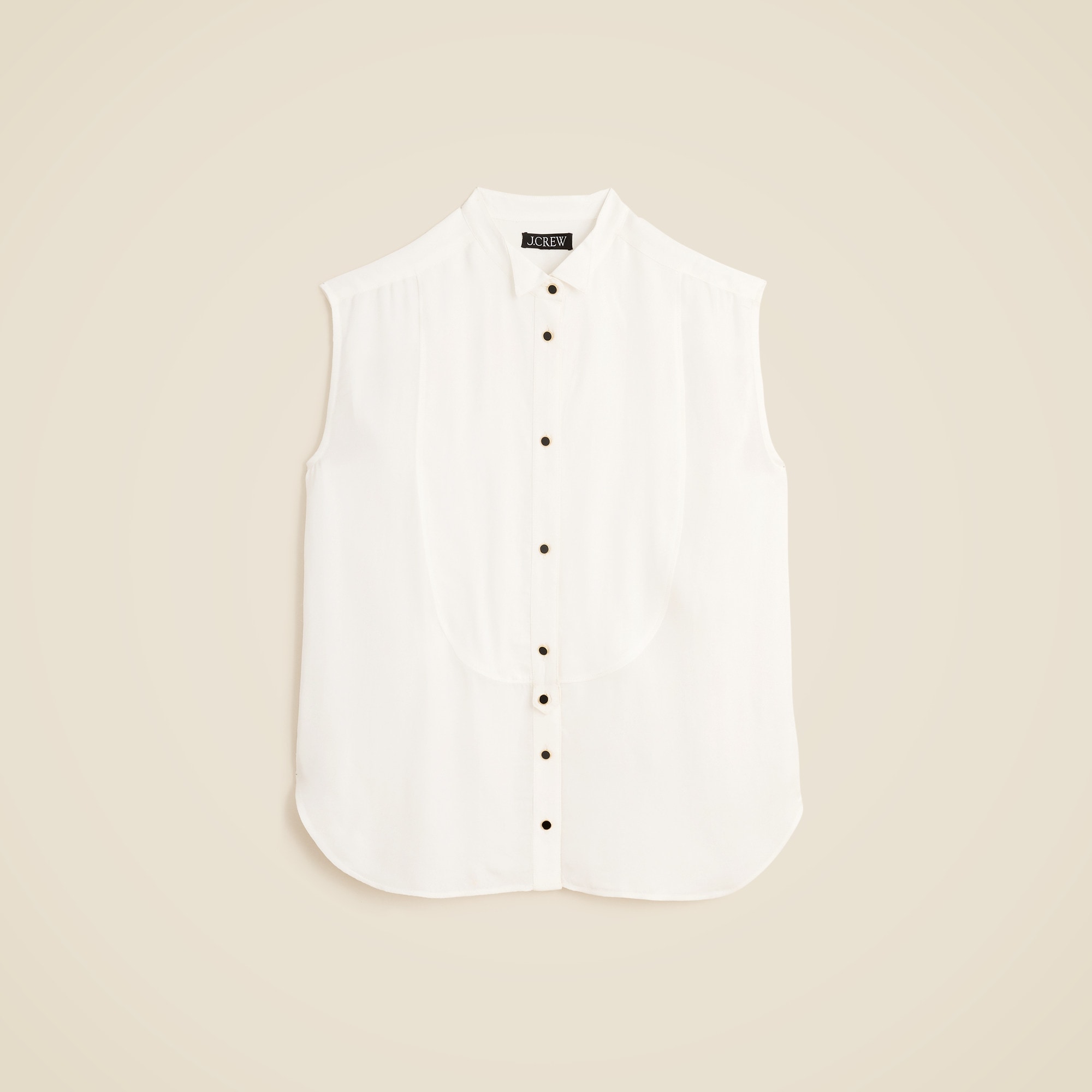 Jules sleeveless tuxedo top