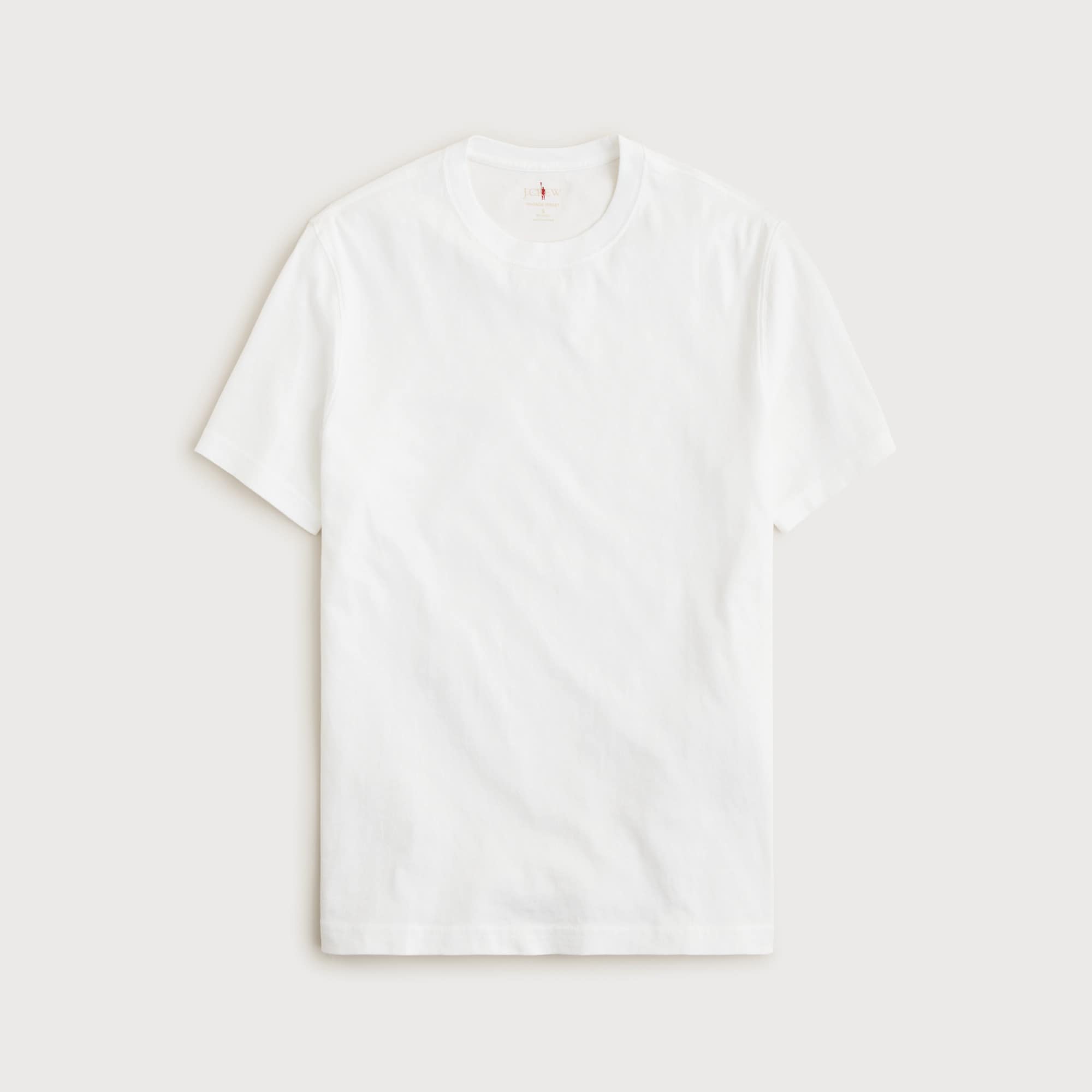 Vintage-wash cotton short-sleeve T-shirt