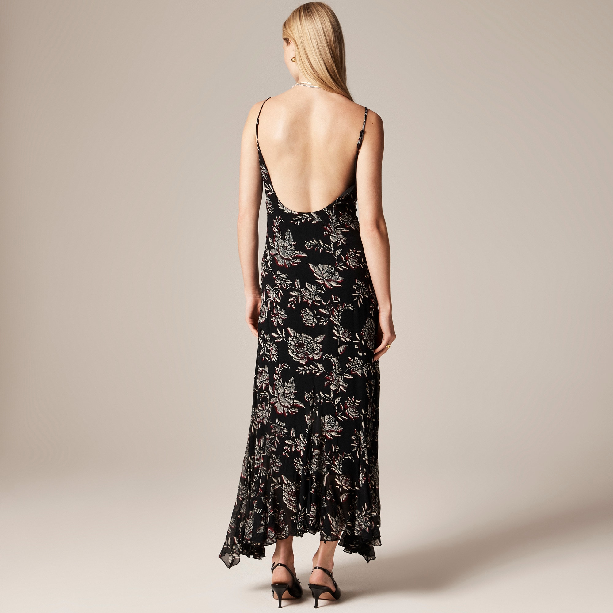 chinese dress ladies J.crew Spaghetti-strap cha-cha maxi dress – Pit-a-Pats.com main image 0