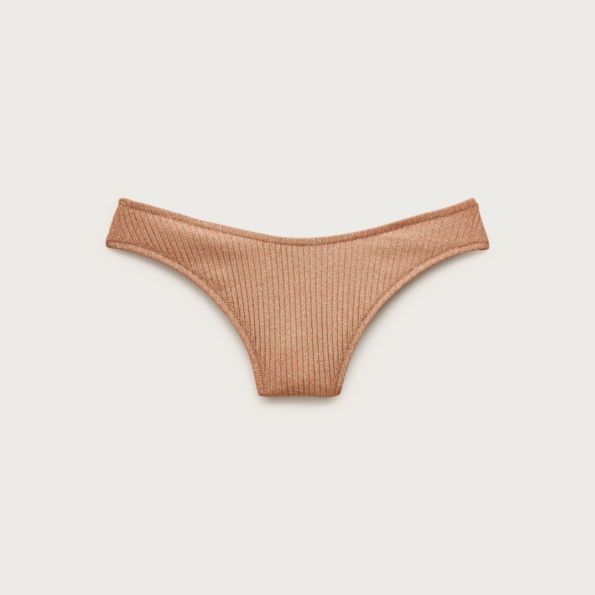 Sunny sparkle rib bikini bottom