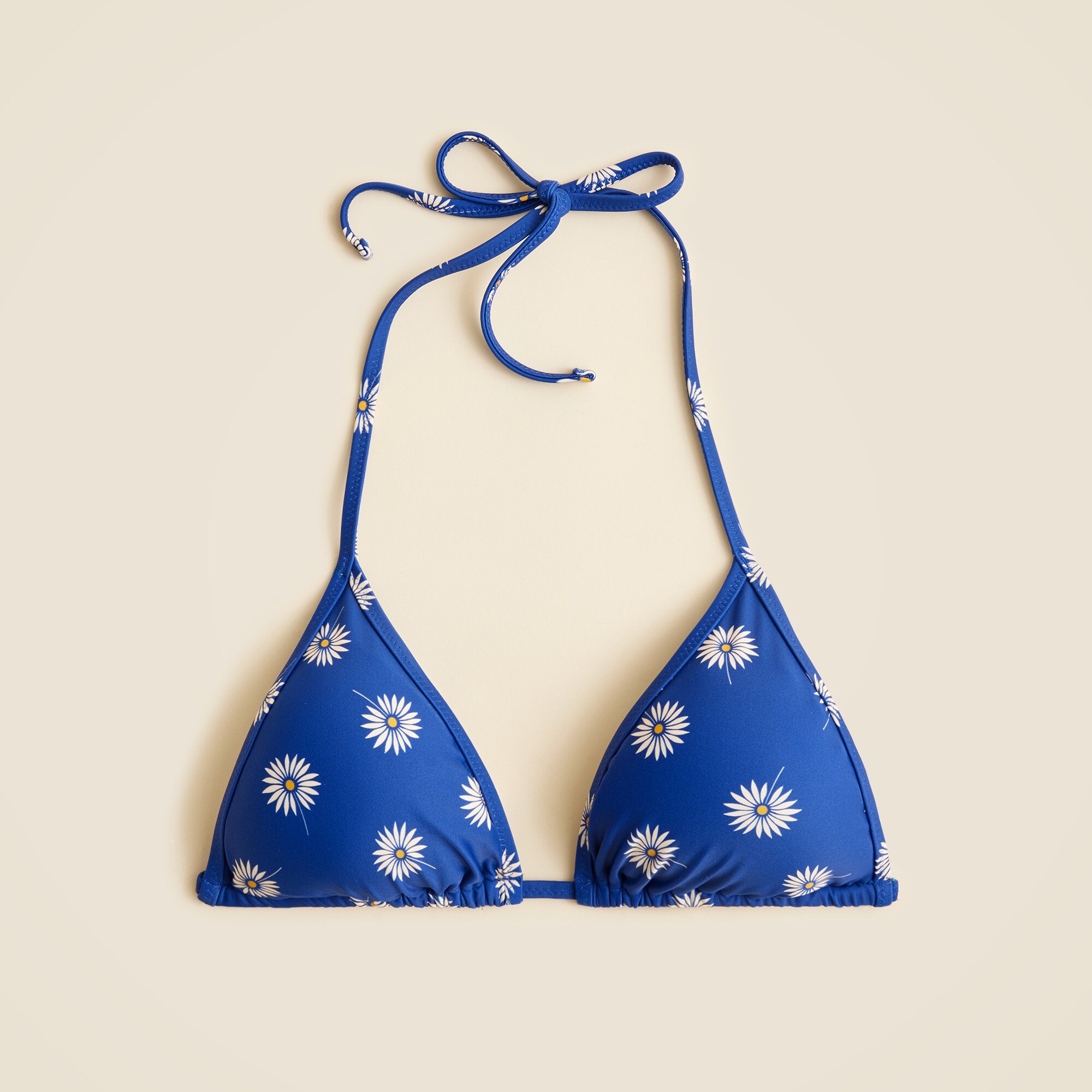 Perfect string bikini top in daisy print