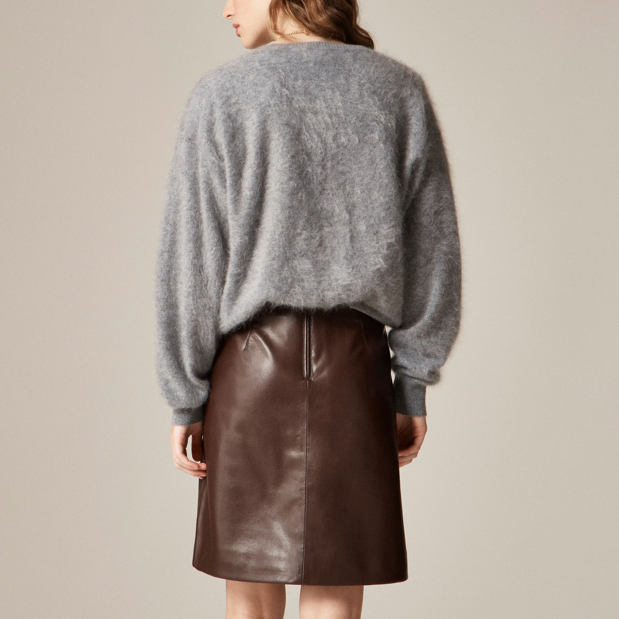 Fairfax Skirt In Faux Leather For Women