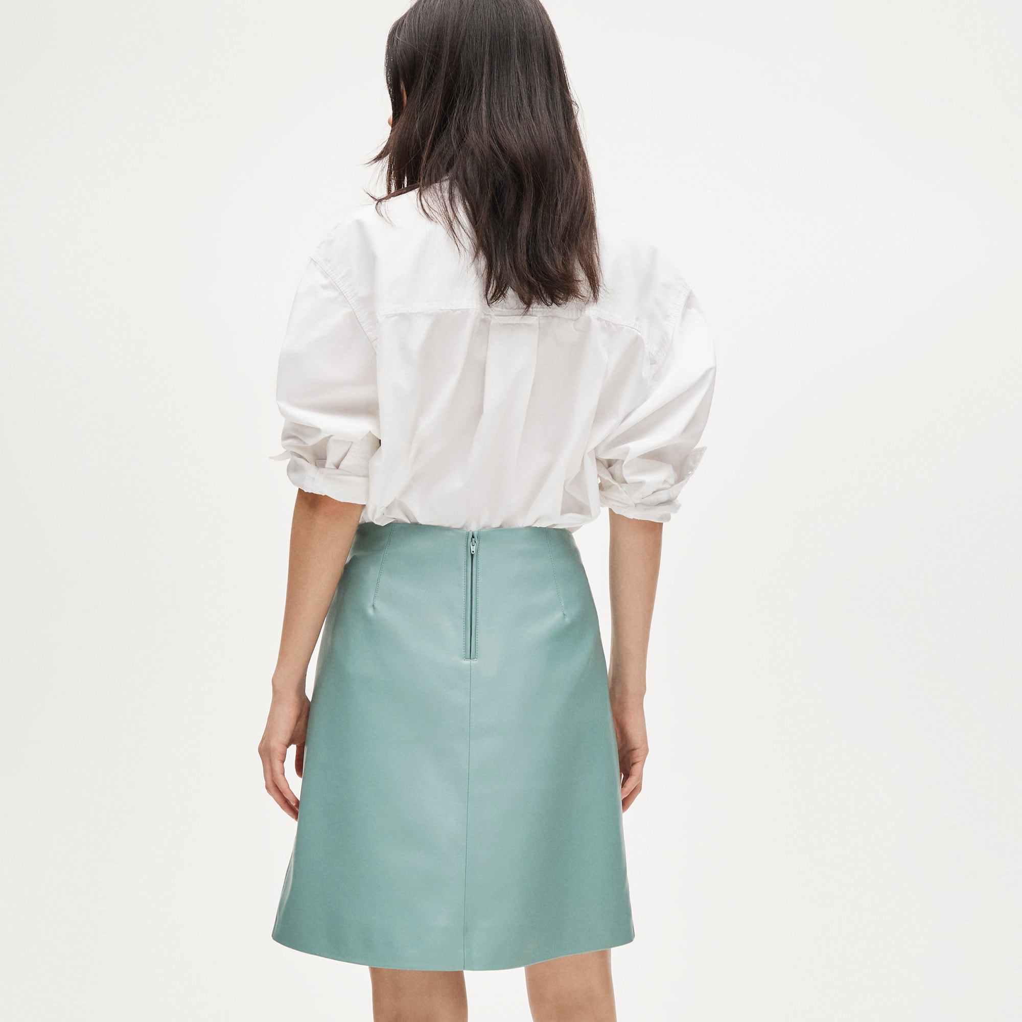 Fairfax skirt in faux leather