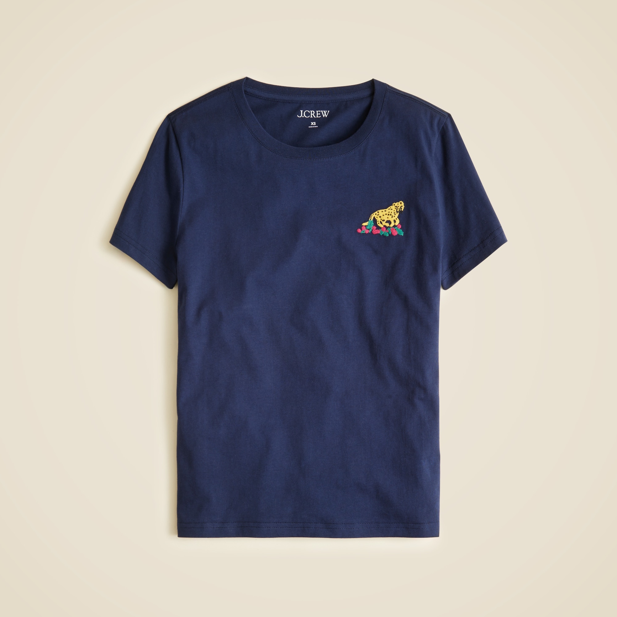 "Tiger" graphic T-shirt in broken-in jersey