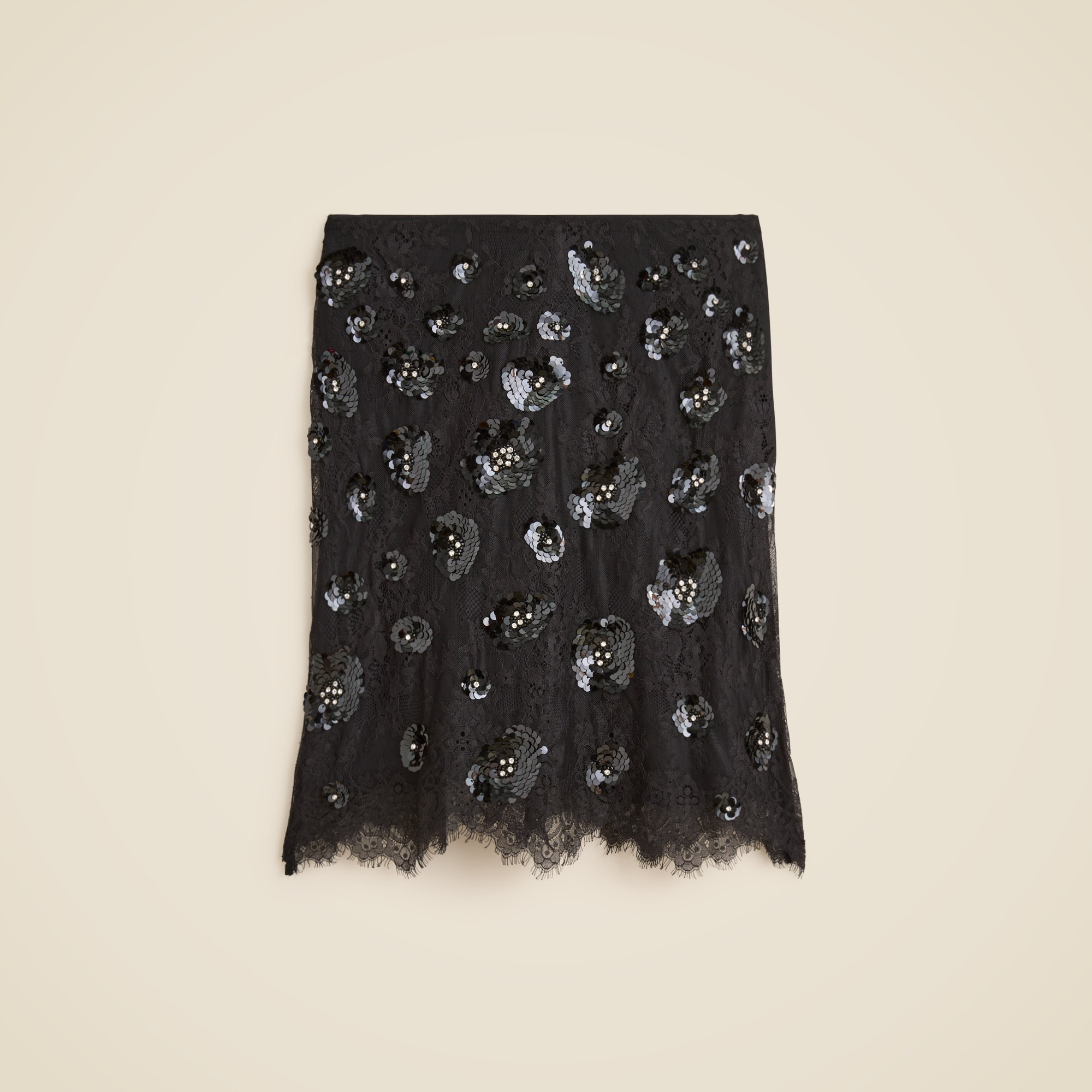 womens Collection lace-trim skirt with embellishments