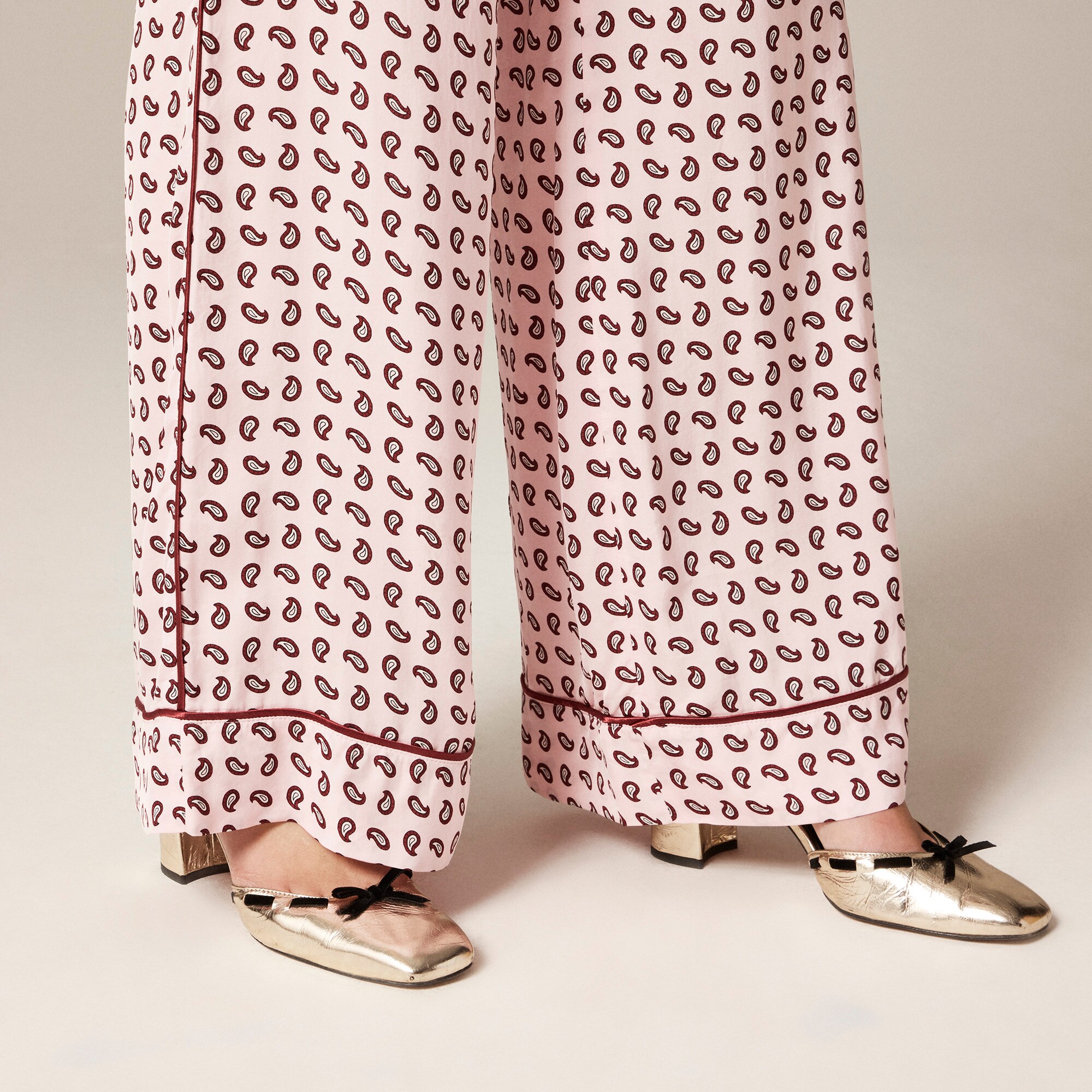 Cosmo cuffed pant in paisley print
