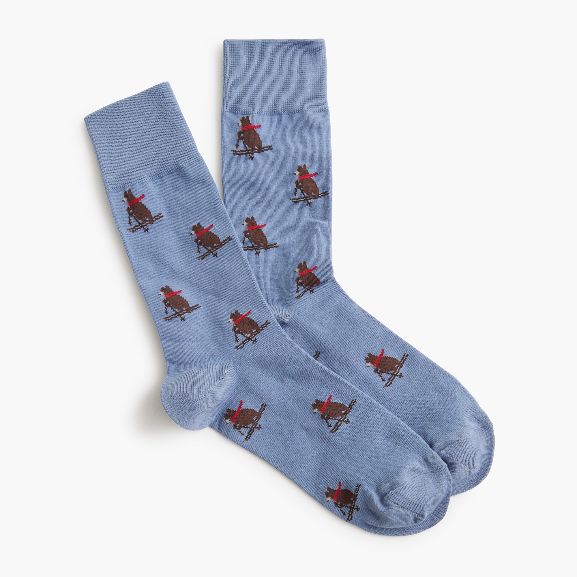 Skiing bear socks