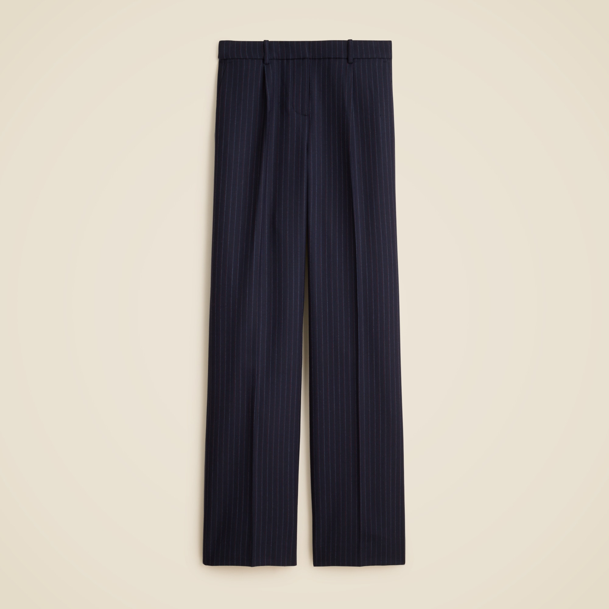 Relaxed-fit pleated pant in wool blend