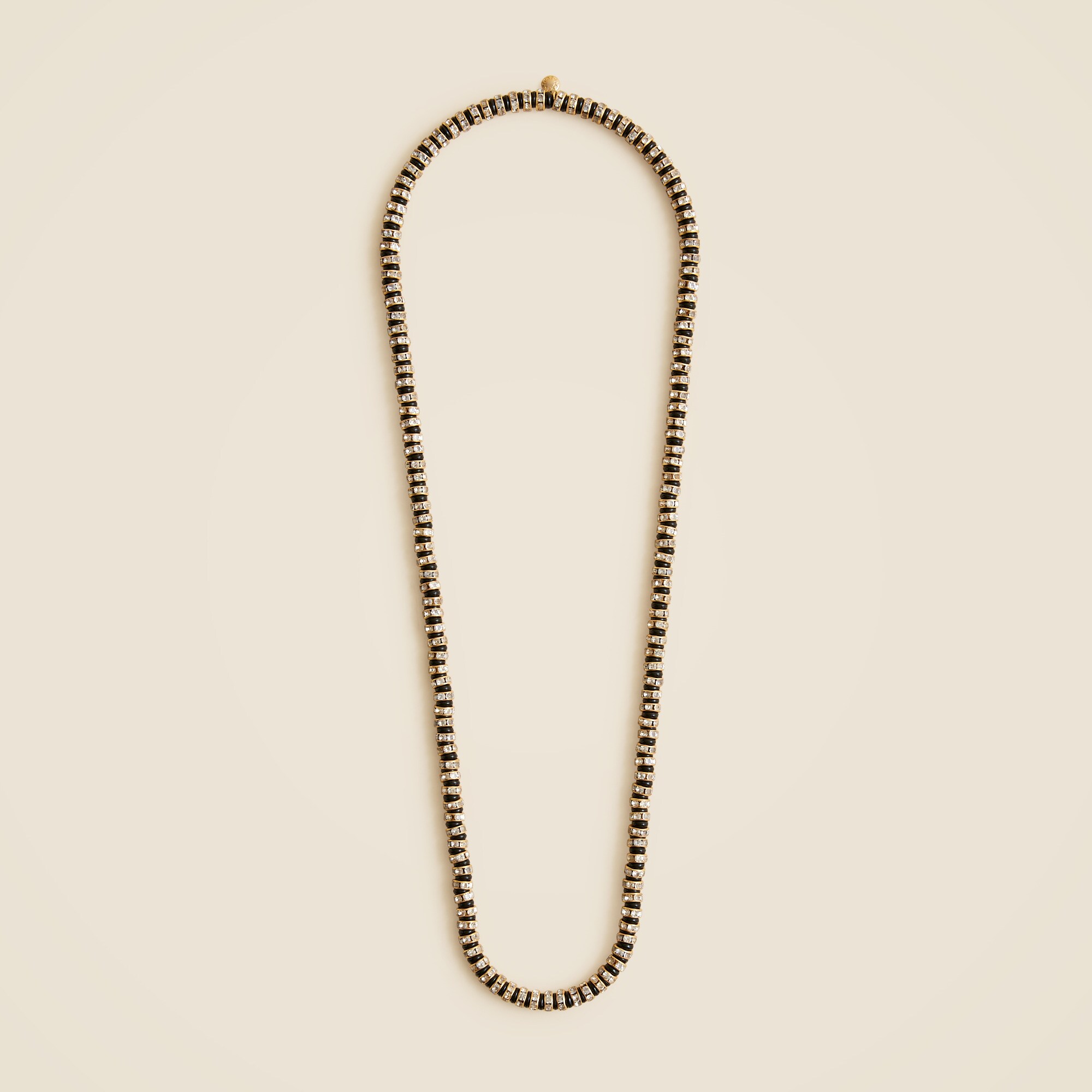 Striped crystal necklace