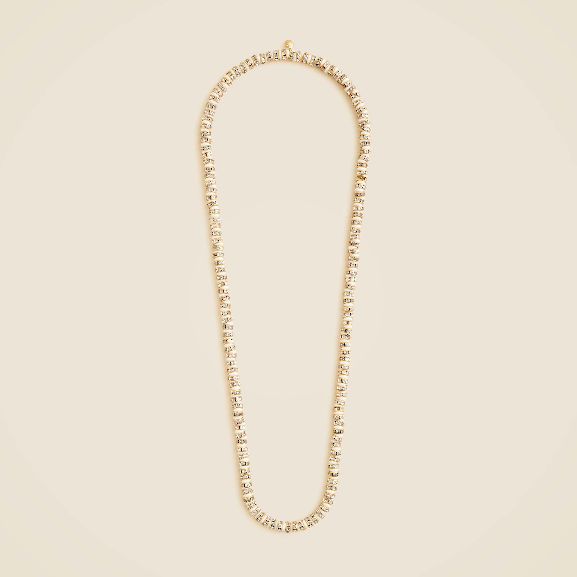 Striped crystal necklace