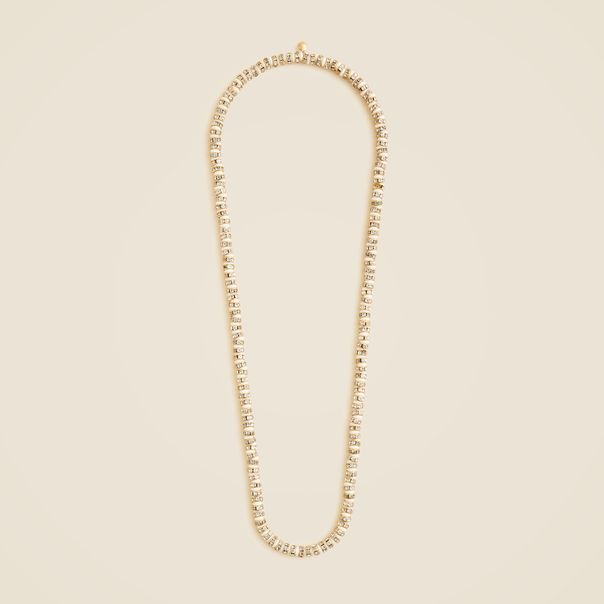 Striped crystal necklace