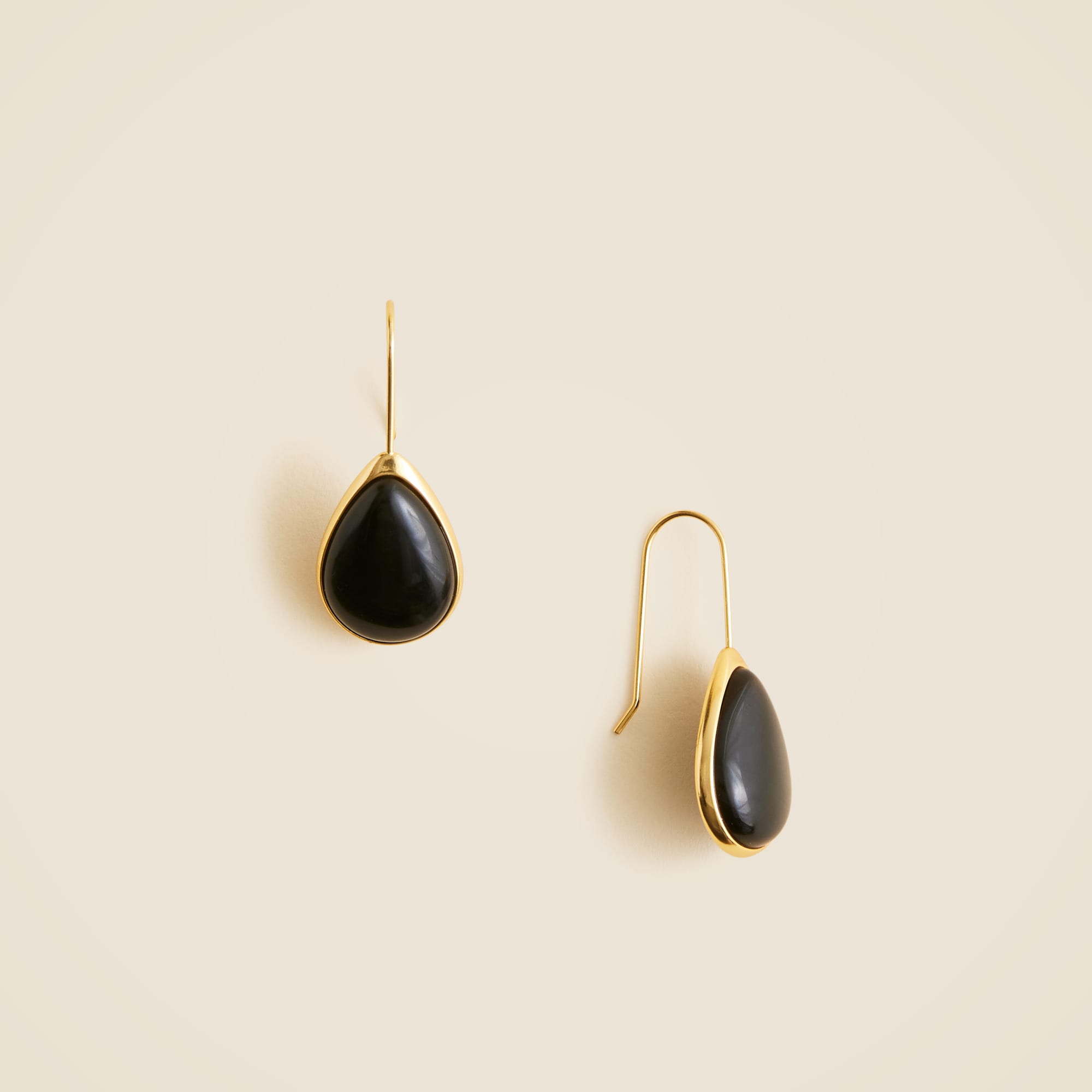  Stone teardrop earrings