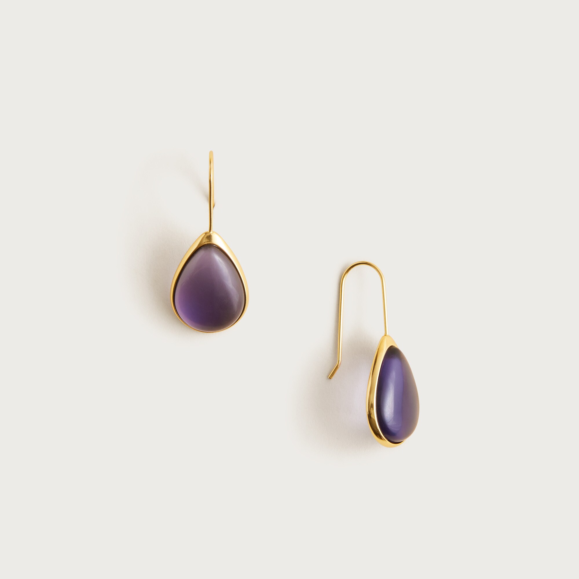  Stone teardrop earrings