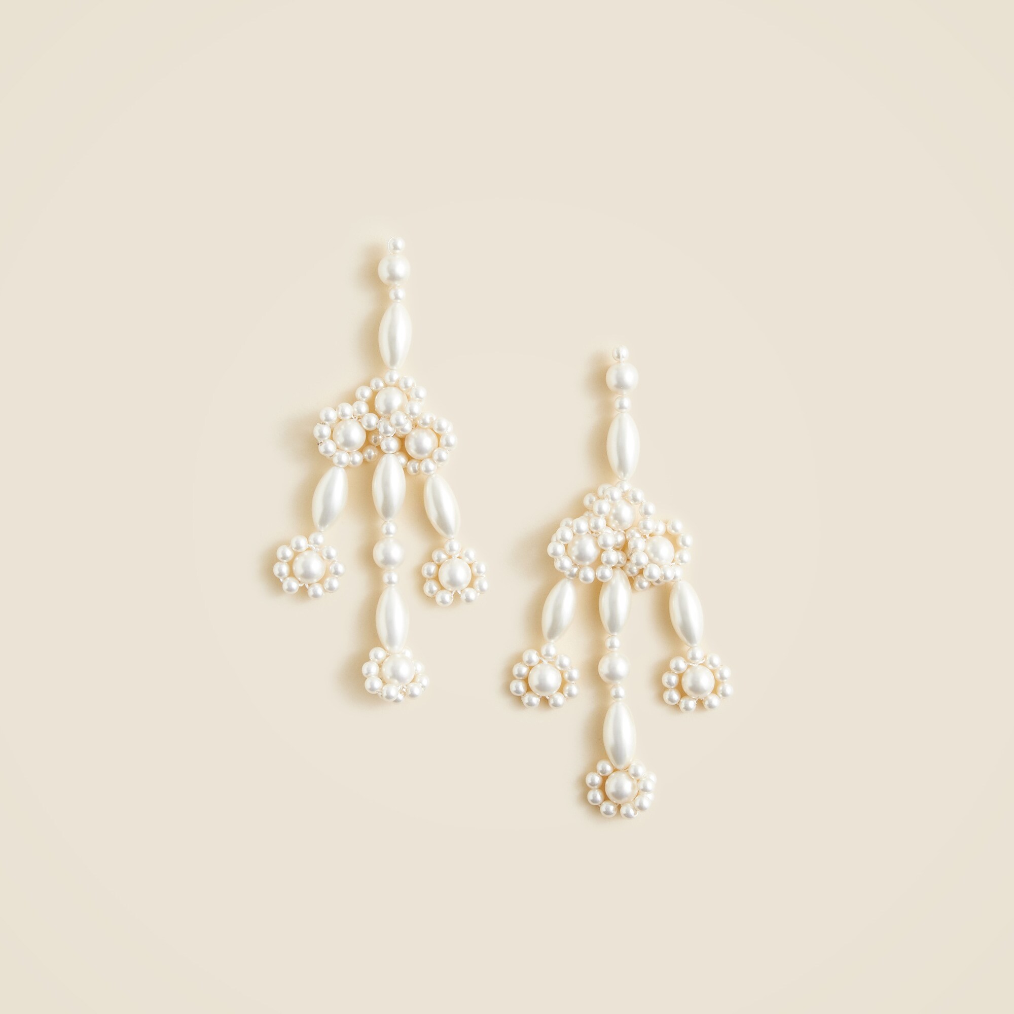  Beaded chandelier earrings