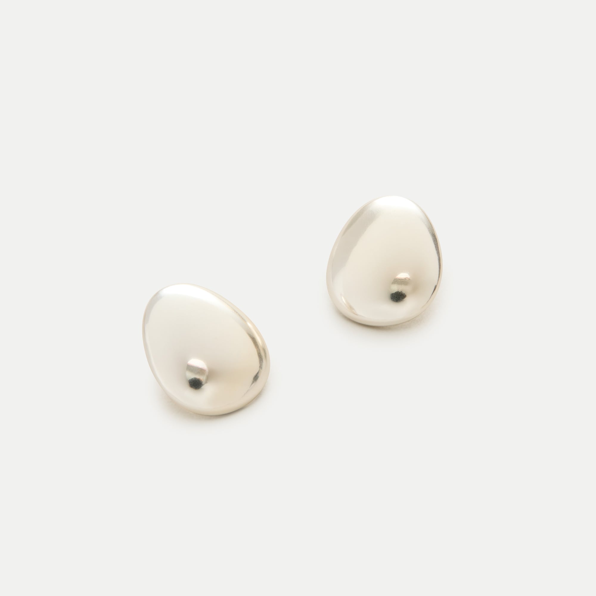 Sculptural orb stud earrings