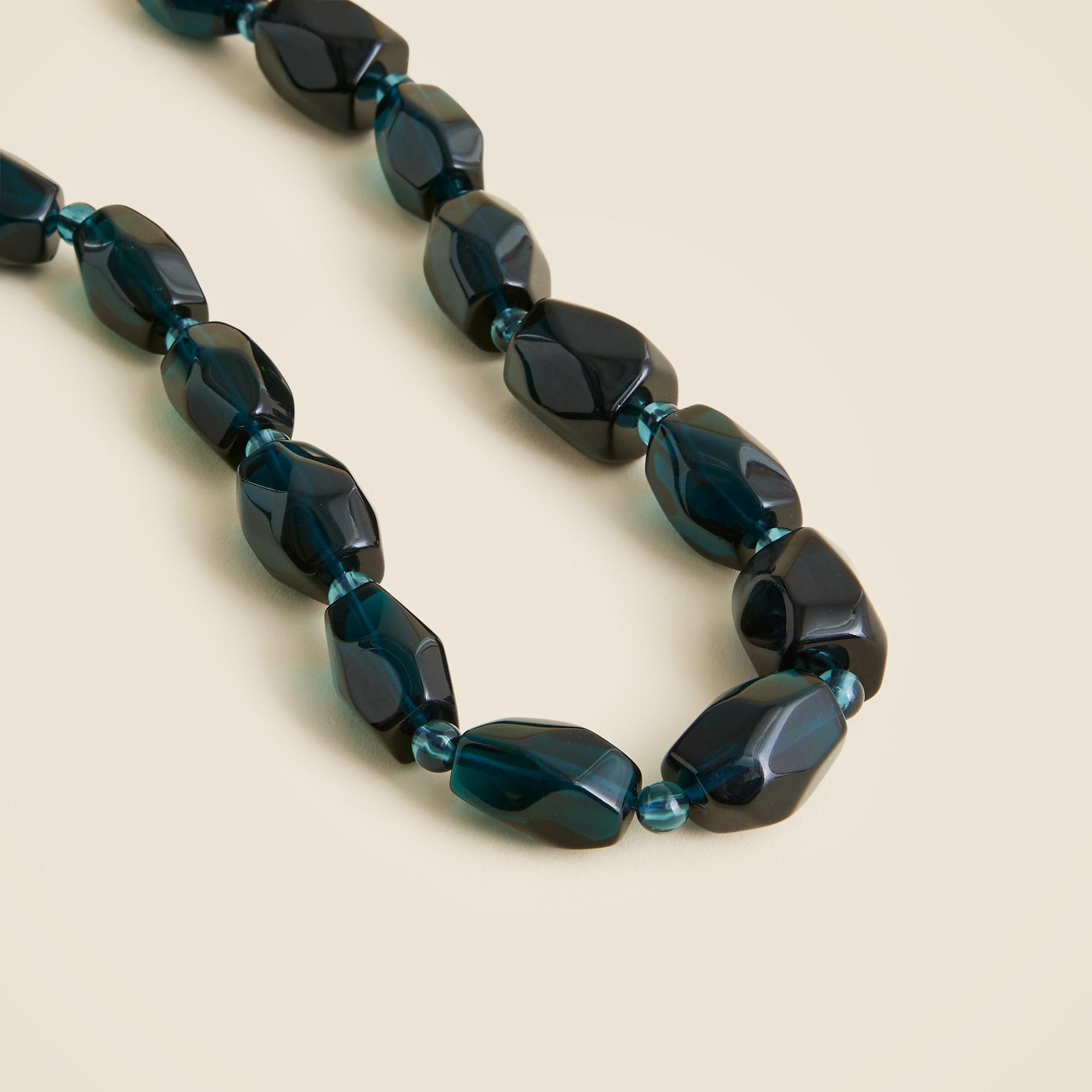 Faceted crystal collar necklace