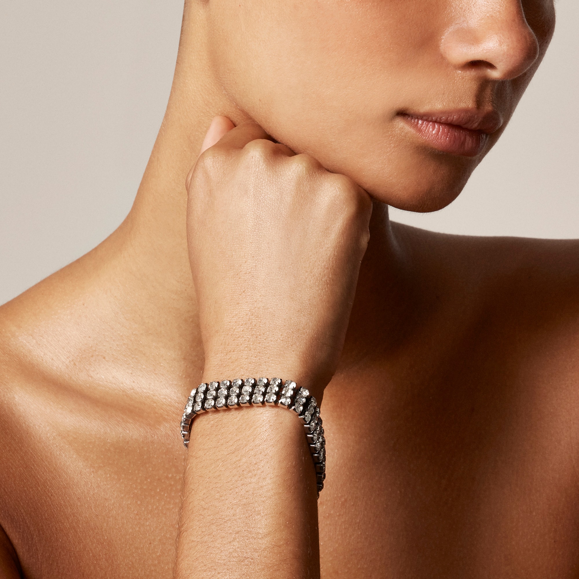 womens Cupchain crystal necklace
