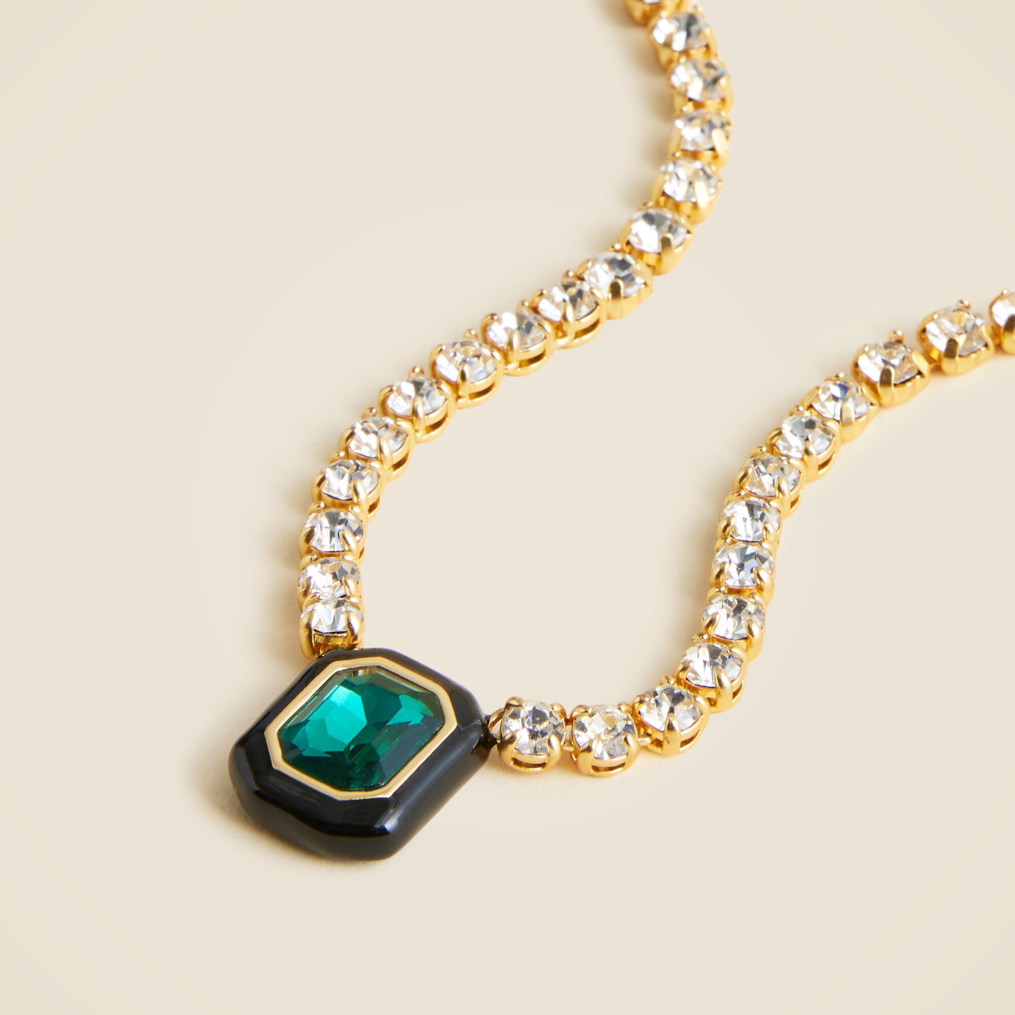 Cupchain gemstone pendant necklace