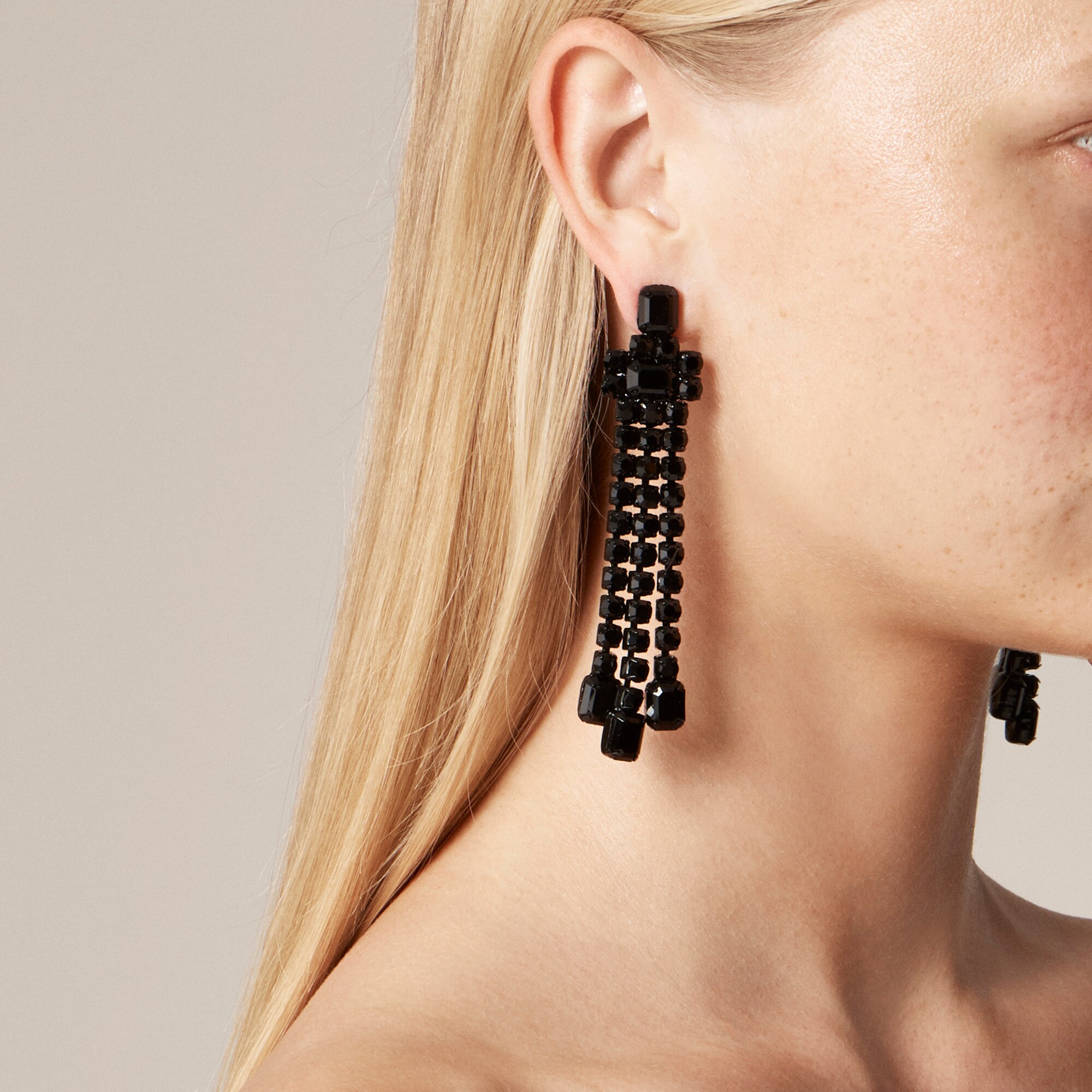  Beaded tassel earrings