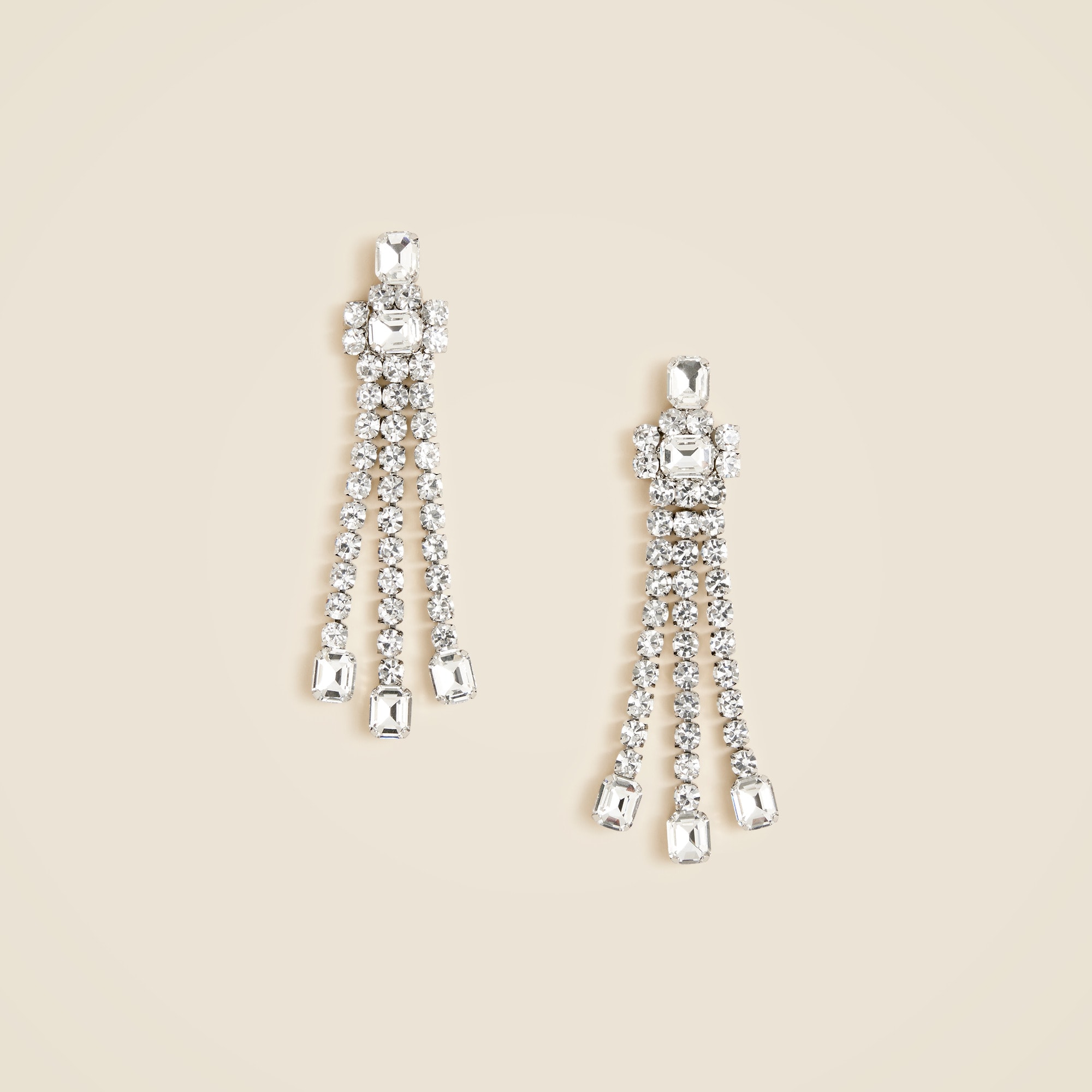 Beaded tassel earrings