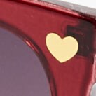 Heart sunglasses BURGUNDY